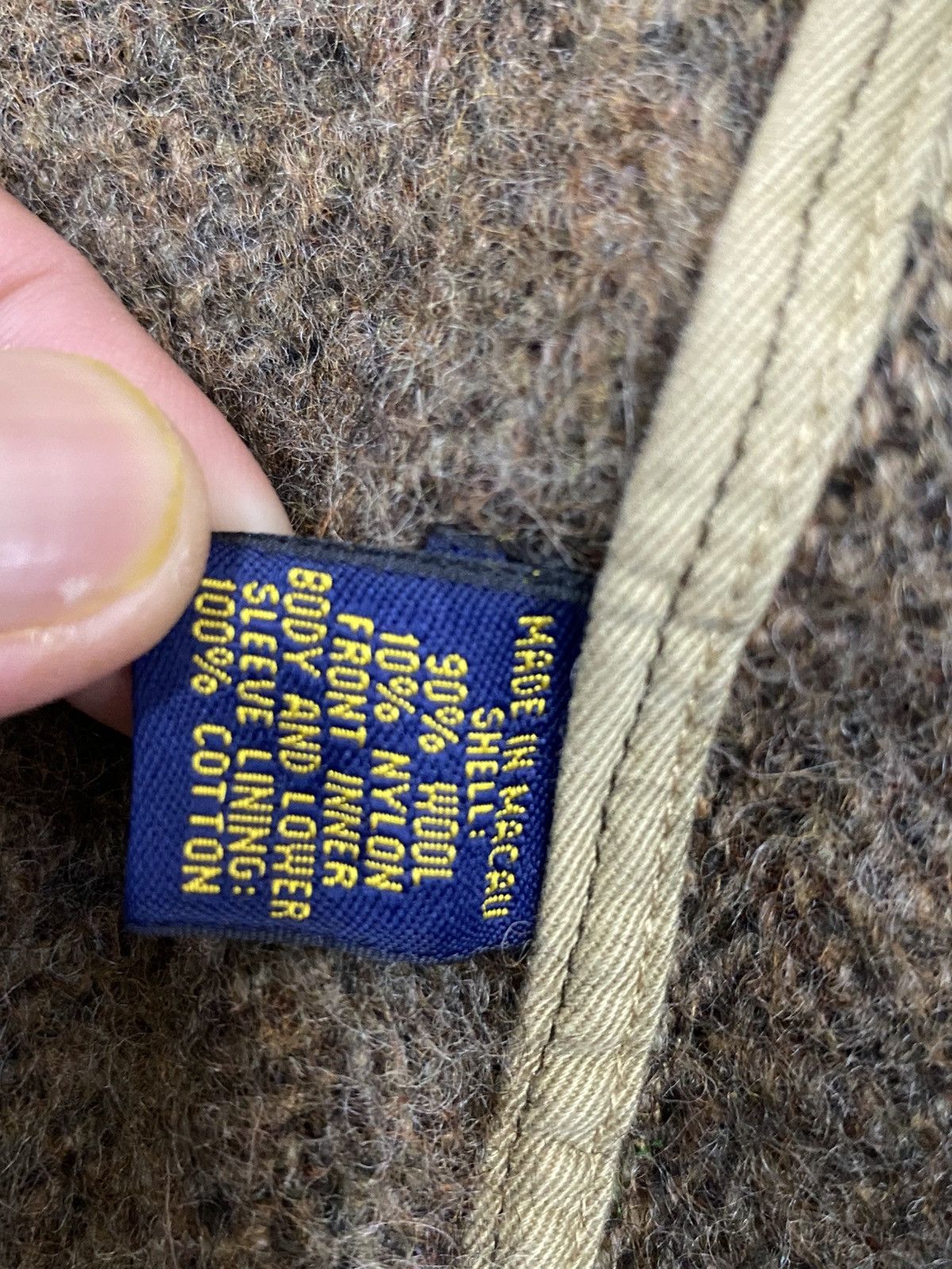 Rugby Ralph Lauren RUGBY Ralph Lauren Herringbone Wool Jacket Vintage Size US M / EU 48-50 / 2 - 12 Thumbnail