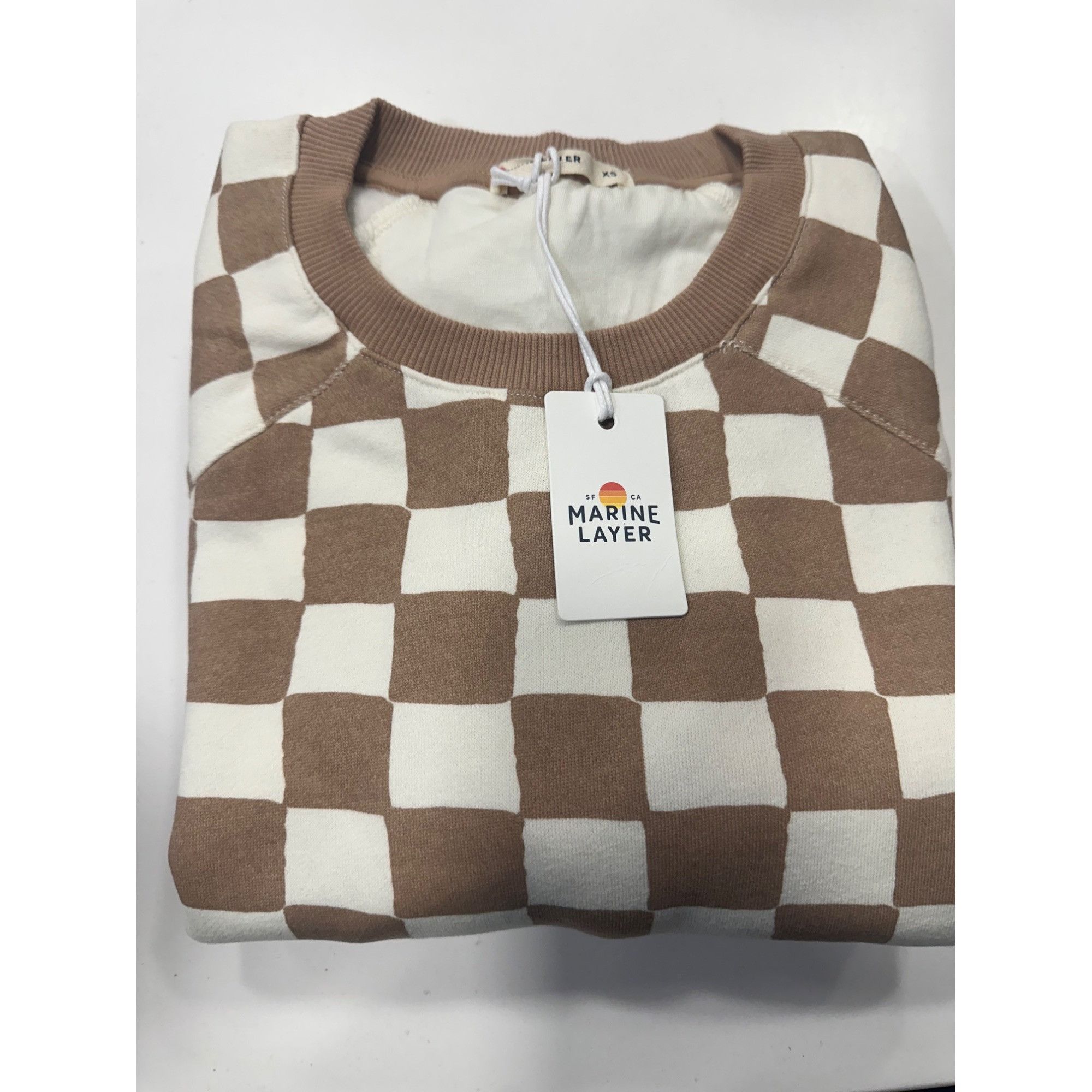 Marine Layer Marine Layer Anytime Sweatshirt Checkerboard Size XS Size XS / US 0-2 / IT 36-38 - 4 Thumbnail