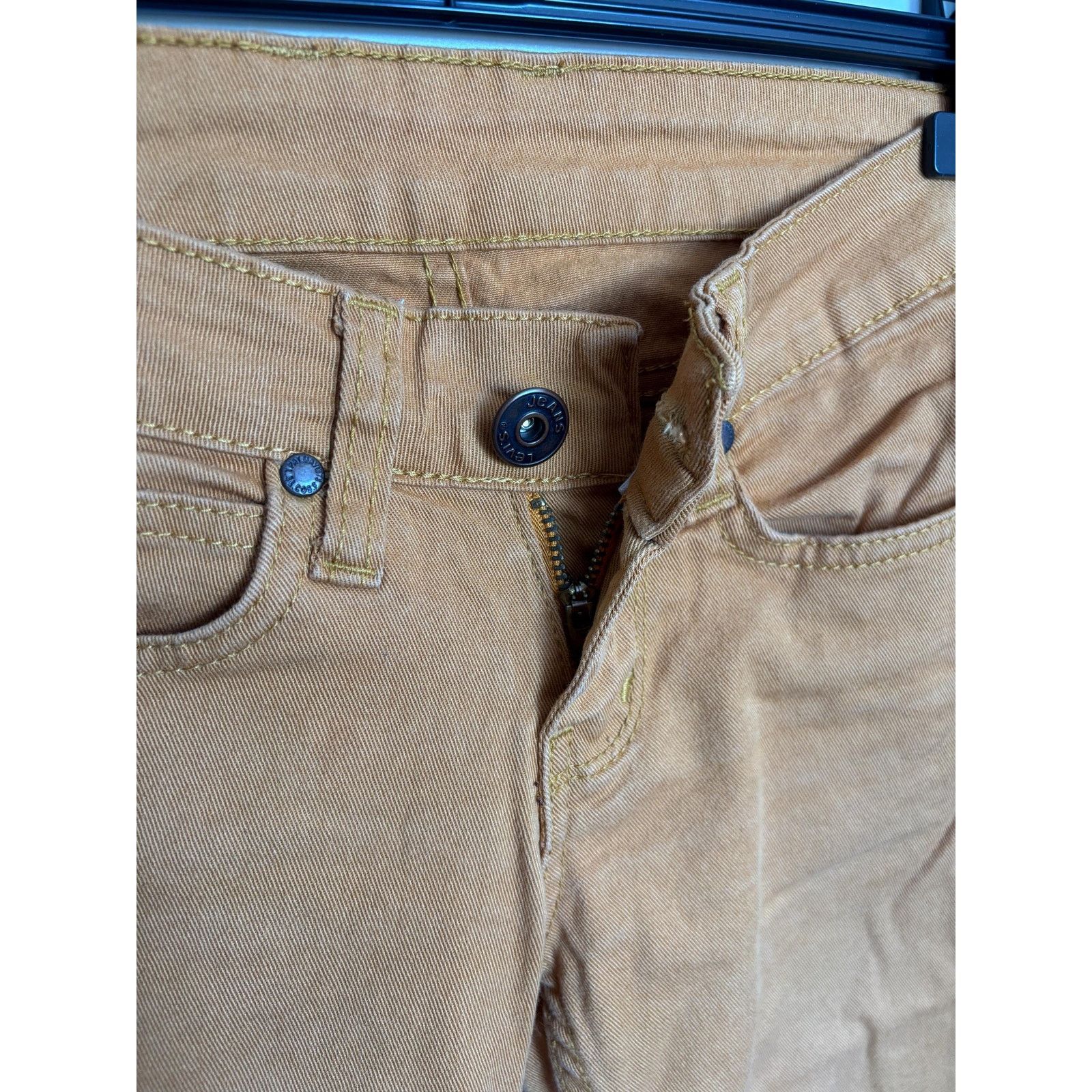 Levi's Levi's 510 W27 L34 USA 1996 Orange Stretch Bootcut Jean Size US 27 - 3 Thumbnail