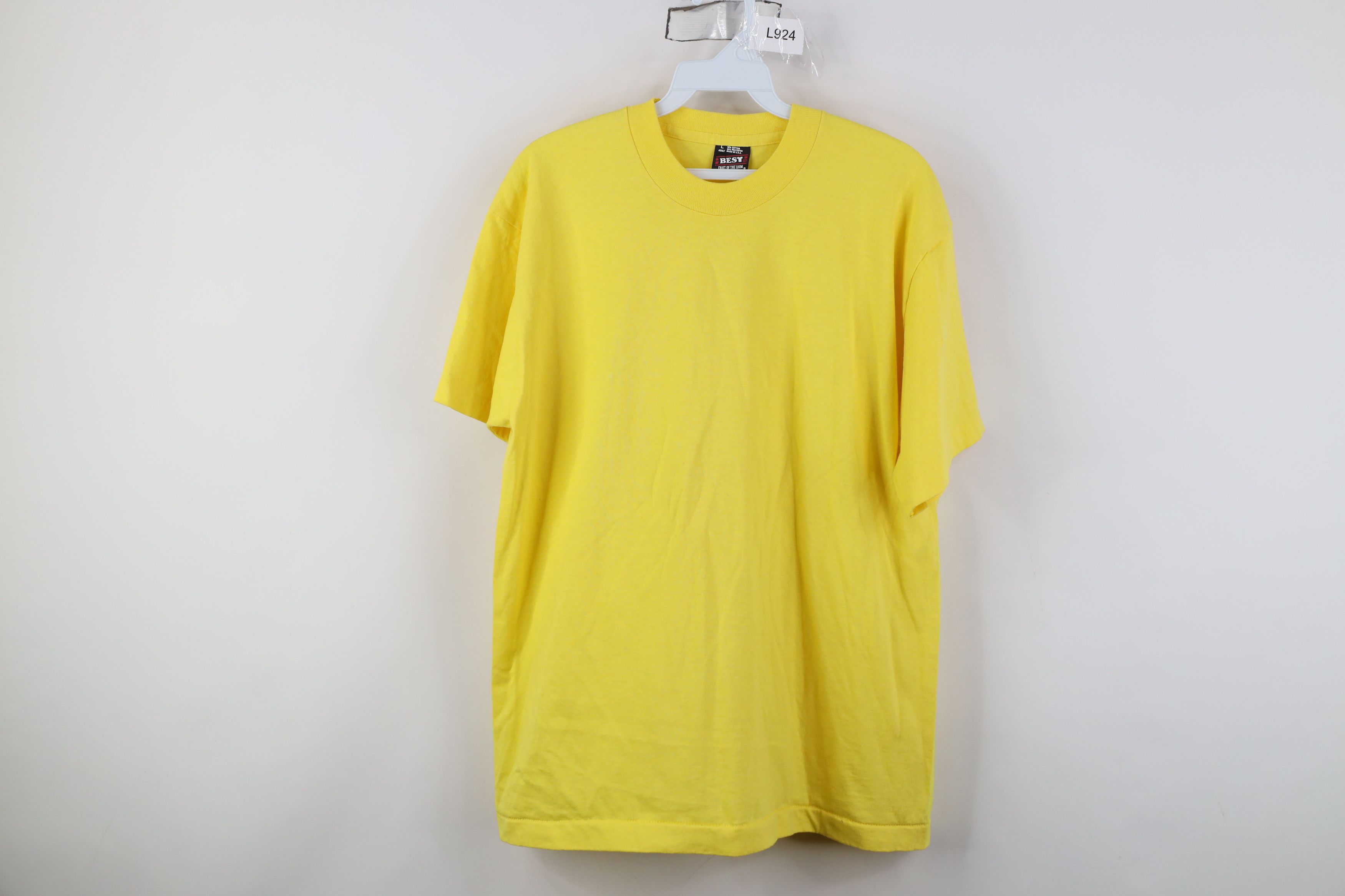 Vintage Vintage 80s 90s Streetwear Short Sleeve T-Shirt Yellow USA Size US L / EU 52-54 / 3 - 1 Thumbnail