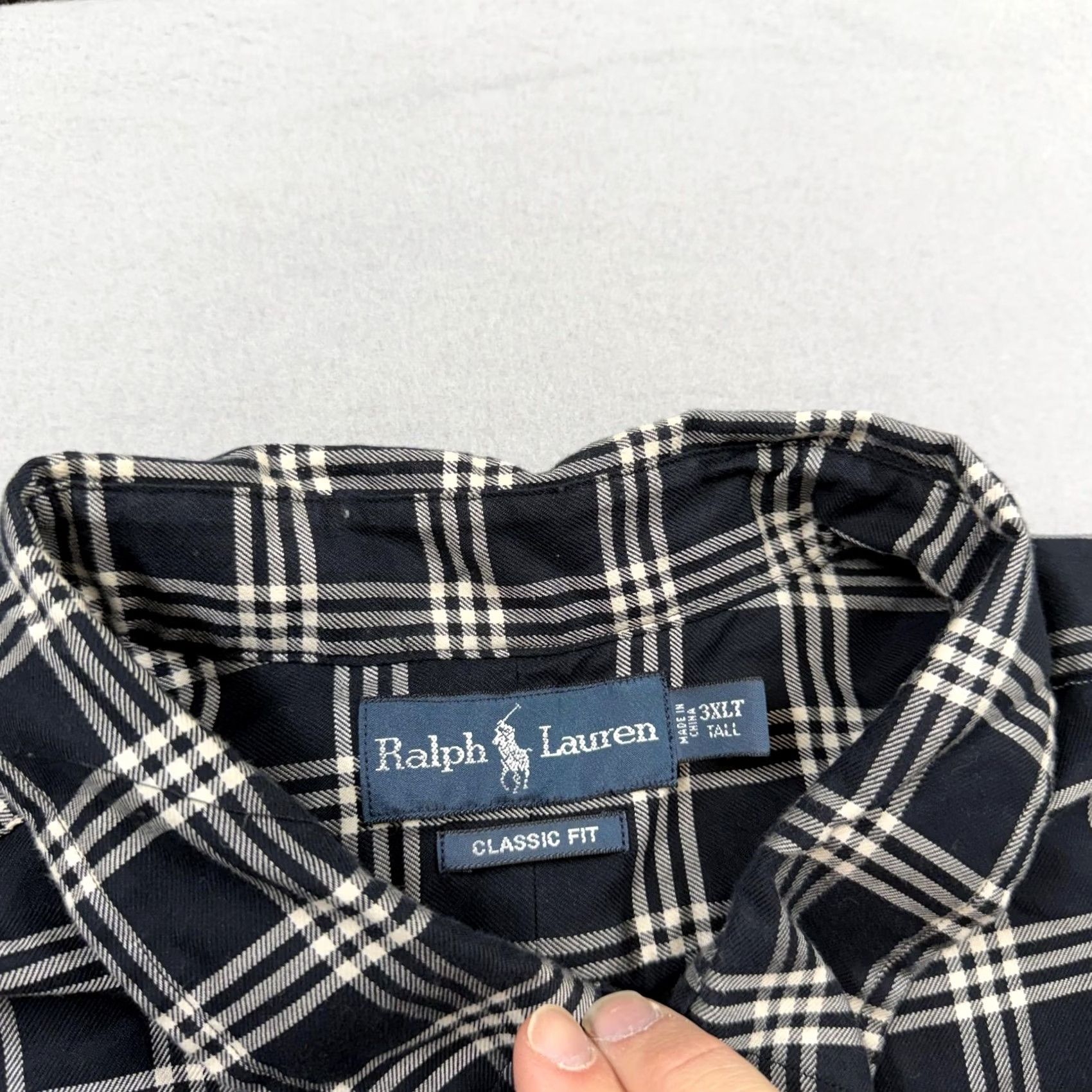 Ralph Lauren Ralph Lauren Shirt Mens 3XLT Blue Plaid Long Sleeve Button Down Classic Fit Size US XXL / EU 58 / 5 - 3 Thumbnail