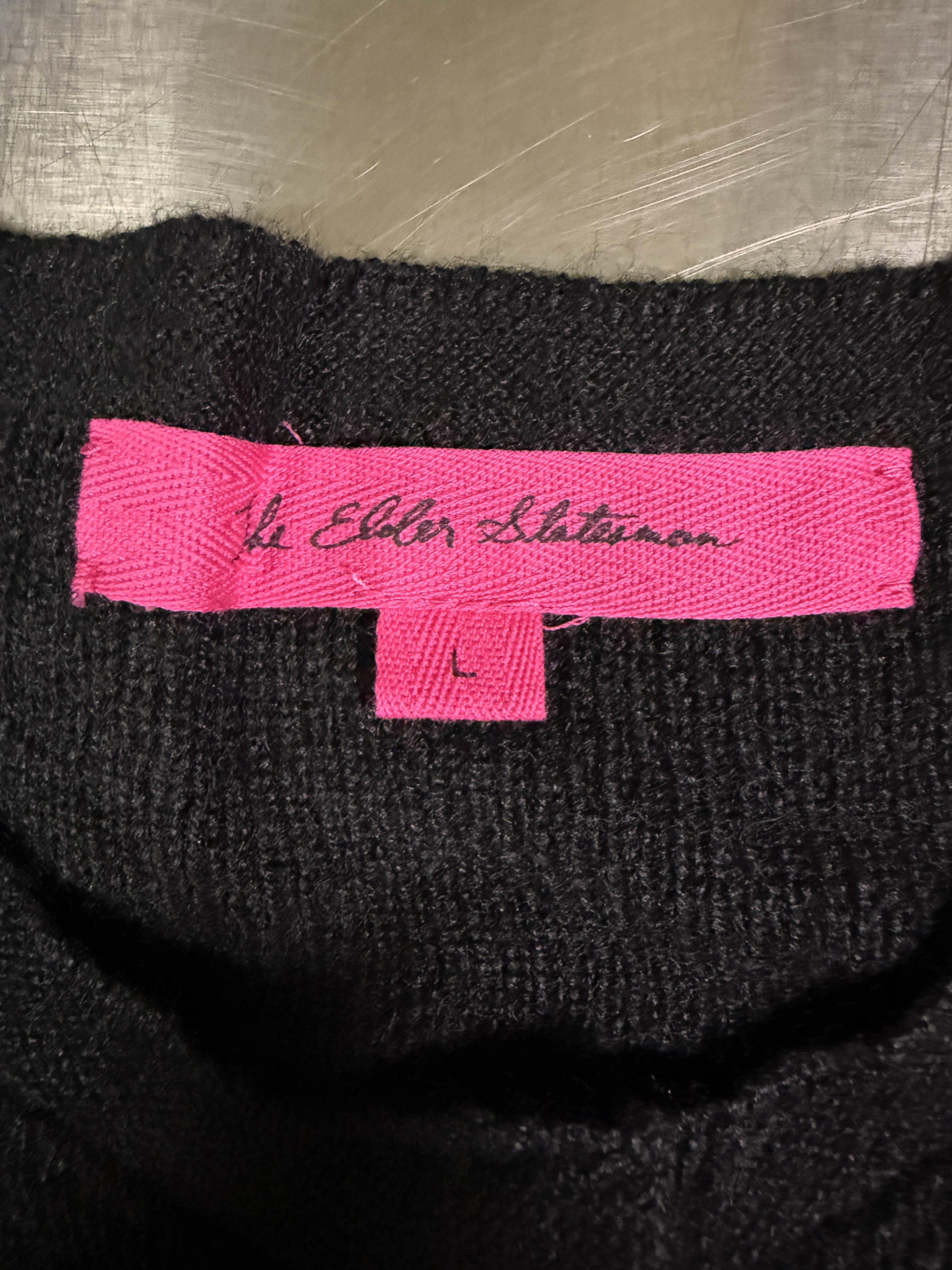 The Elder Statesman $1250 The Elder Statesman Black Delicash Cardigan Size L / US 10 / IT 46 - 10 Thumbnail