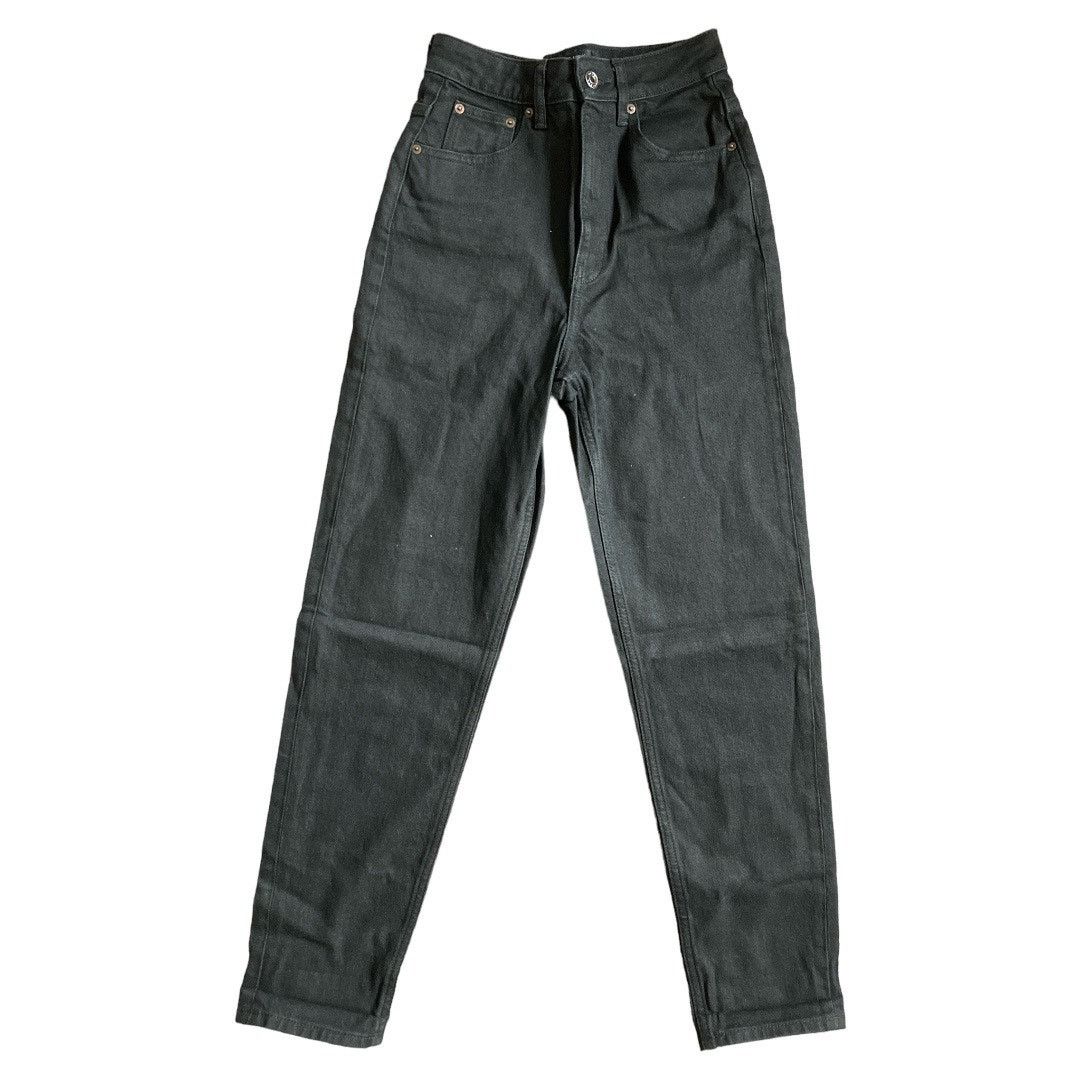 Asos Asos Design Clean Black Slim Mom Jeans, W26L30 Size 26" / US 2 / IT 38 - 2 Thumbnail