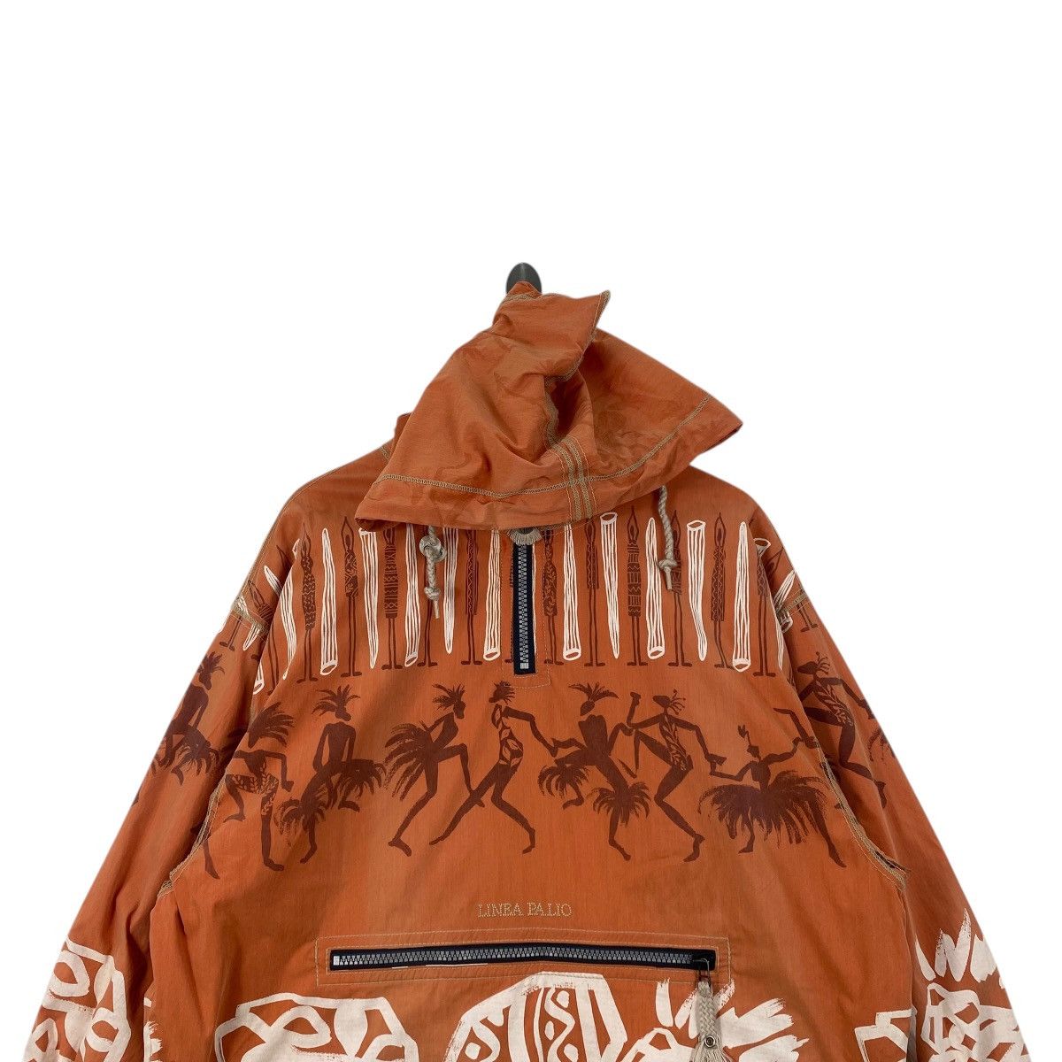Vintage Vintage LINEA PALIO TRIBAL Print Anorak Jacket Hoodie Size US XL / EU 56 / 4 - 2 Thumbnail