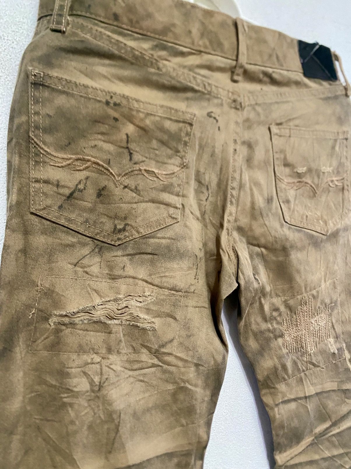 Japanese Brand Japanes Barand Fuga Distress Denim Jeans Size US 30 / EU 46 - 10 Thumbnail