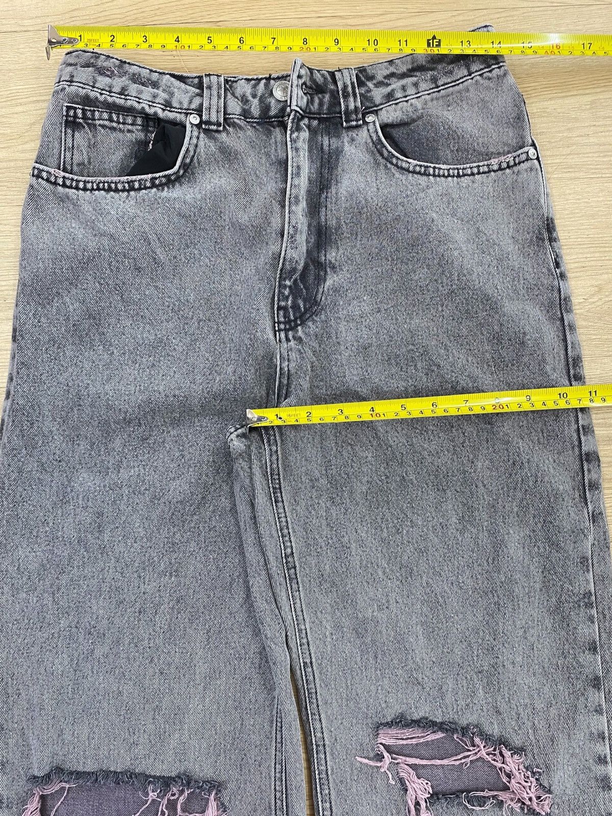 Japanese Brand Japanese Brand Black Acid Wash Style Baggy Jeans Size US 28 / EU 44 - 5 Thumbnail
