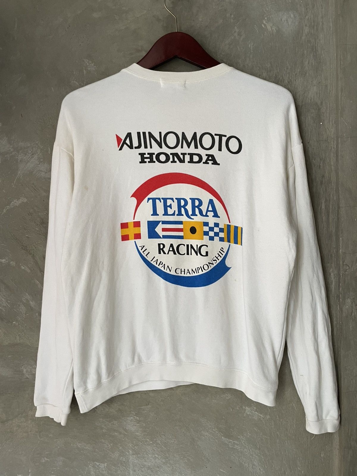 Honda × Vintage Vintage 90s Japan Ajinomoto Honda Terra Racing Sweatshirt Size US M / EU 48-50 / 2 - 1 Thumbnail