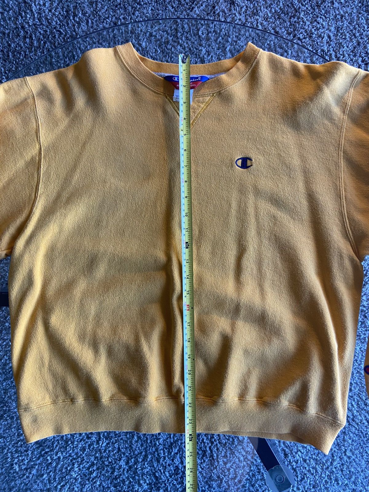 Champion Vintage Champion Yellow Crew Neck Size US L / EU 52-54 / 3 - 3 Thumbnail