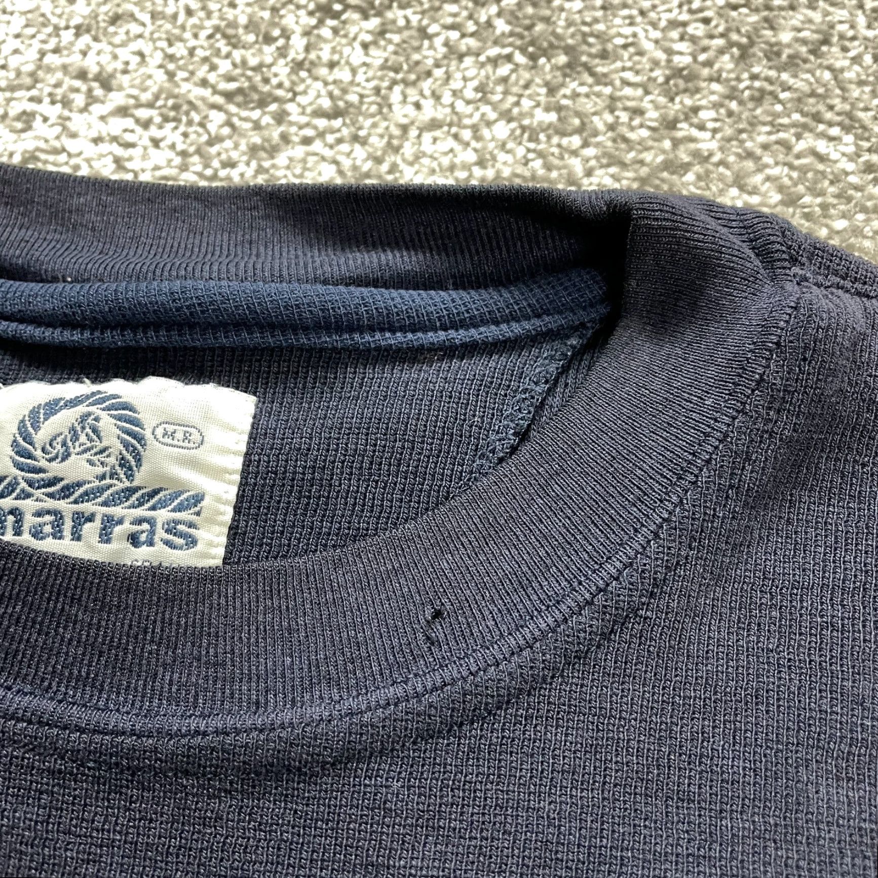 Vintage Amarras Basic Tee T-Shirt Mens XL Navy Blue Crew Neck Short Sleeve Casual Italy Size US XL / EU 56 / 4 - 5 Thumbnail