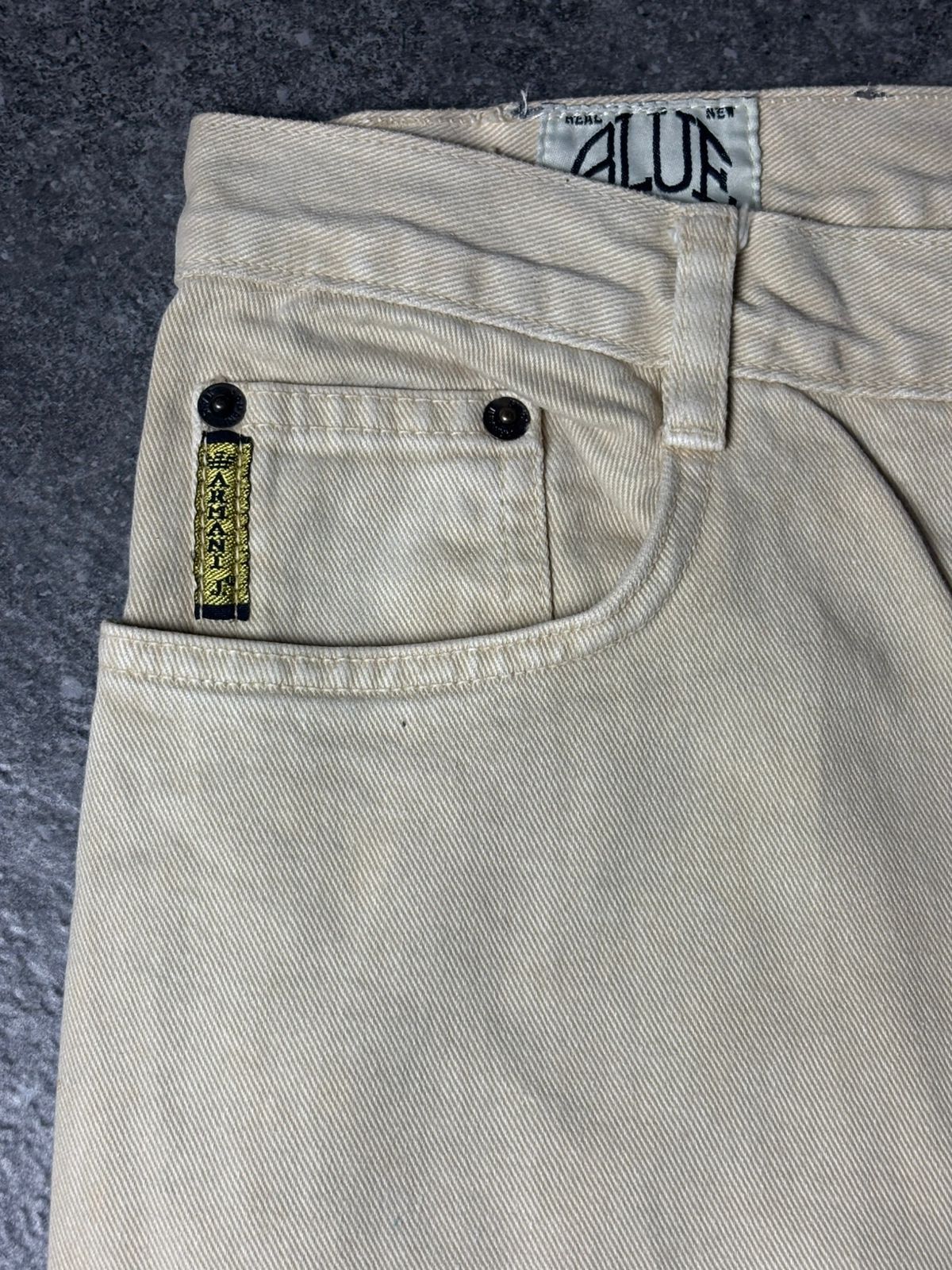Emporio Armani 1990s Blue Power Wash by Armani Jeans Baggy Pants Size US 32 / EU 48 - 3 Thumbnail