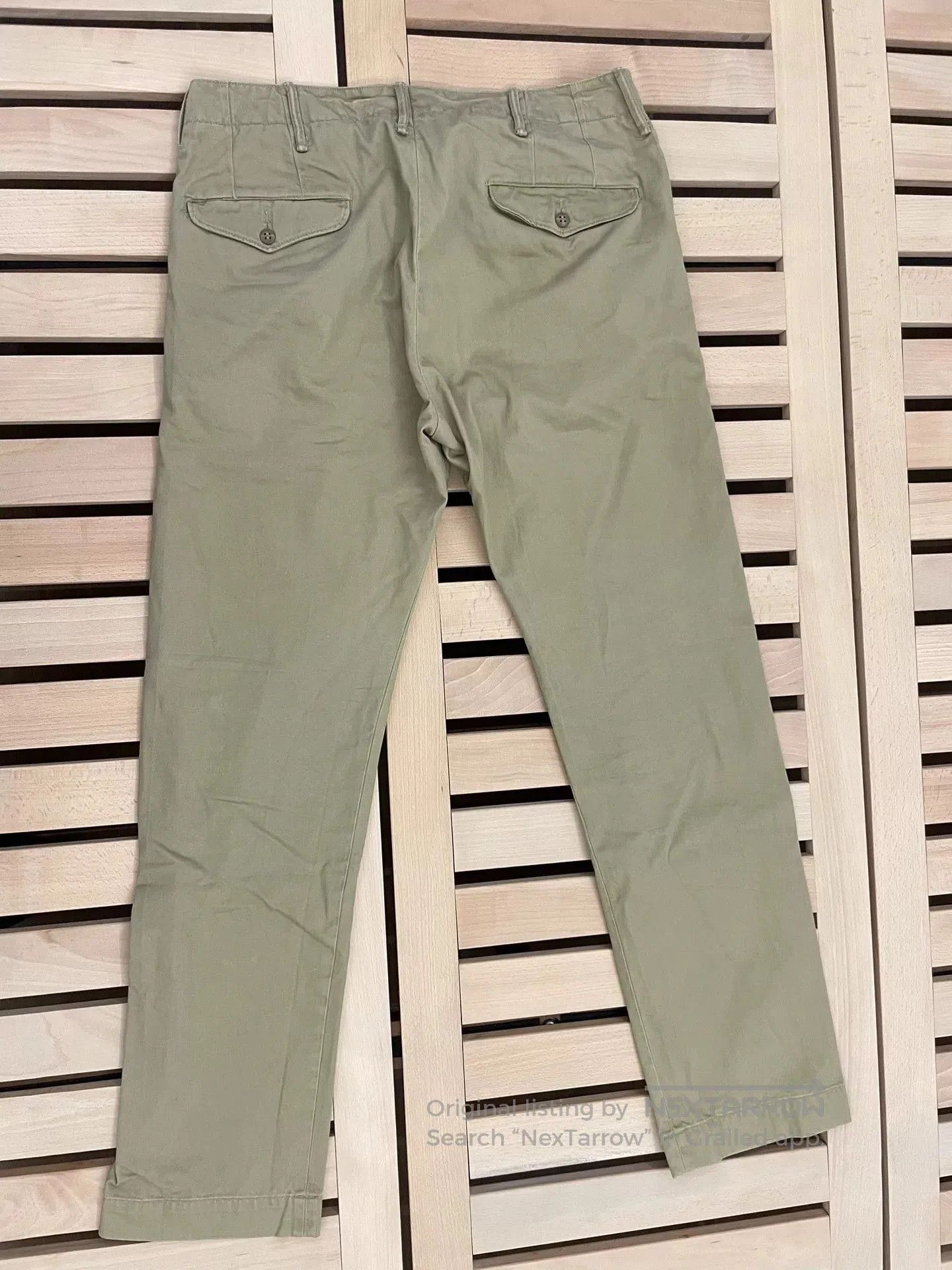 RRL Ralph Lauren RRL Officer Chino Casual Pants. Size US 33 - 3 Thumbnail