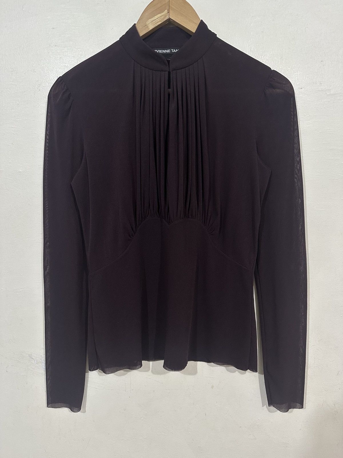 Vivienne Tam Vivienne Tam - Mesh Long Sleeve - Fold Chest Size ONE SIZE - 2 Thumbnail