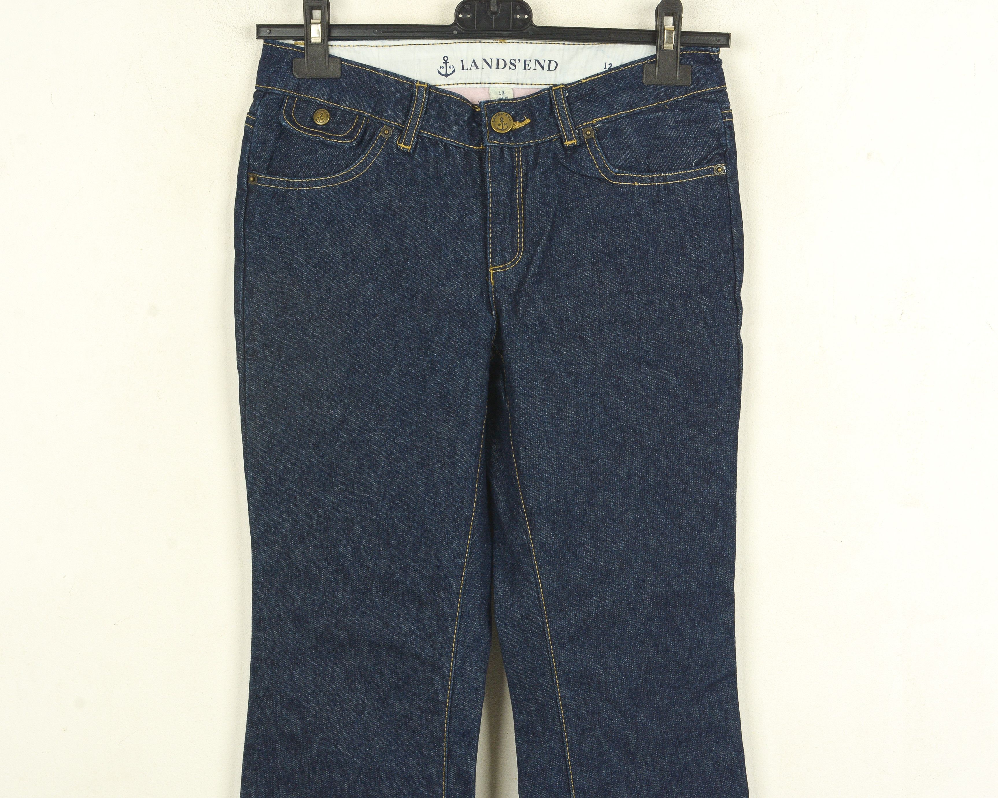 Lands' End Women US 12 Jeans Pants Trousers Bootcut UK 16 Bottoms Size 34" / US 12 / IT 48 - 2 Thumbnail