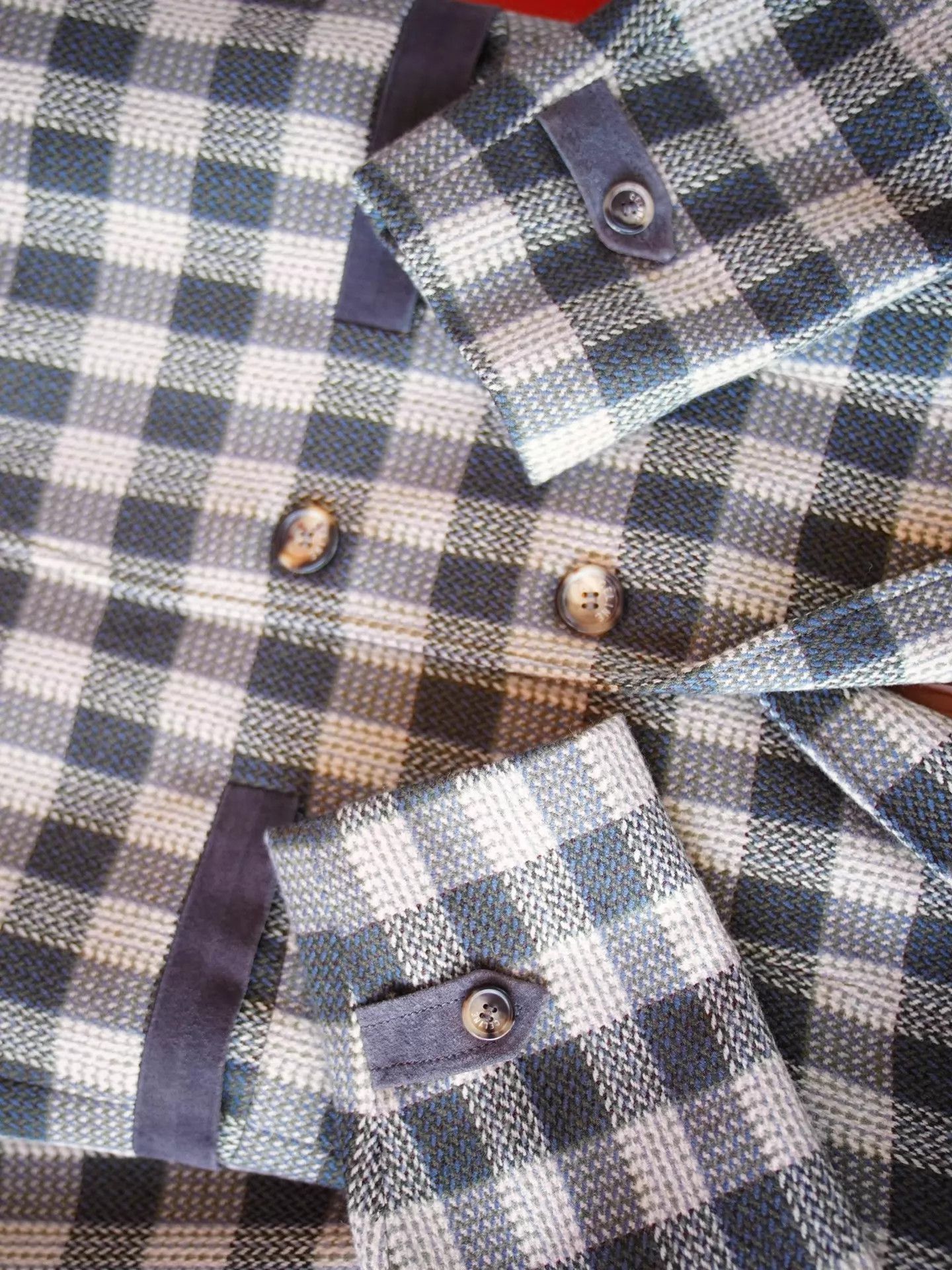 Celine Celine Vtg Thick Wool Tweed Check Suit Skirt Set Size S / US 4 / IT 40 - 4 Thumbnail