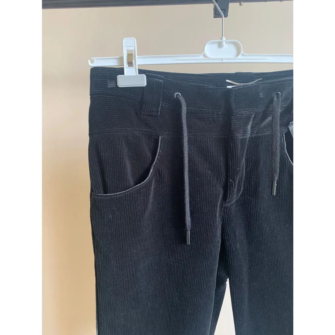 Saint Laurent Paris o1rshd1 Corduroy Drawstring Pants in Black Size US 32 / EU 48 - 4 Thumbnail