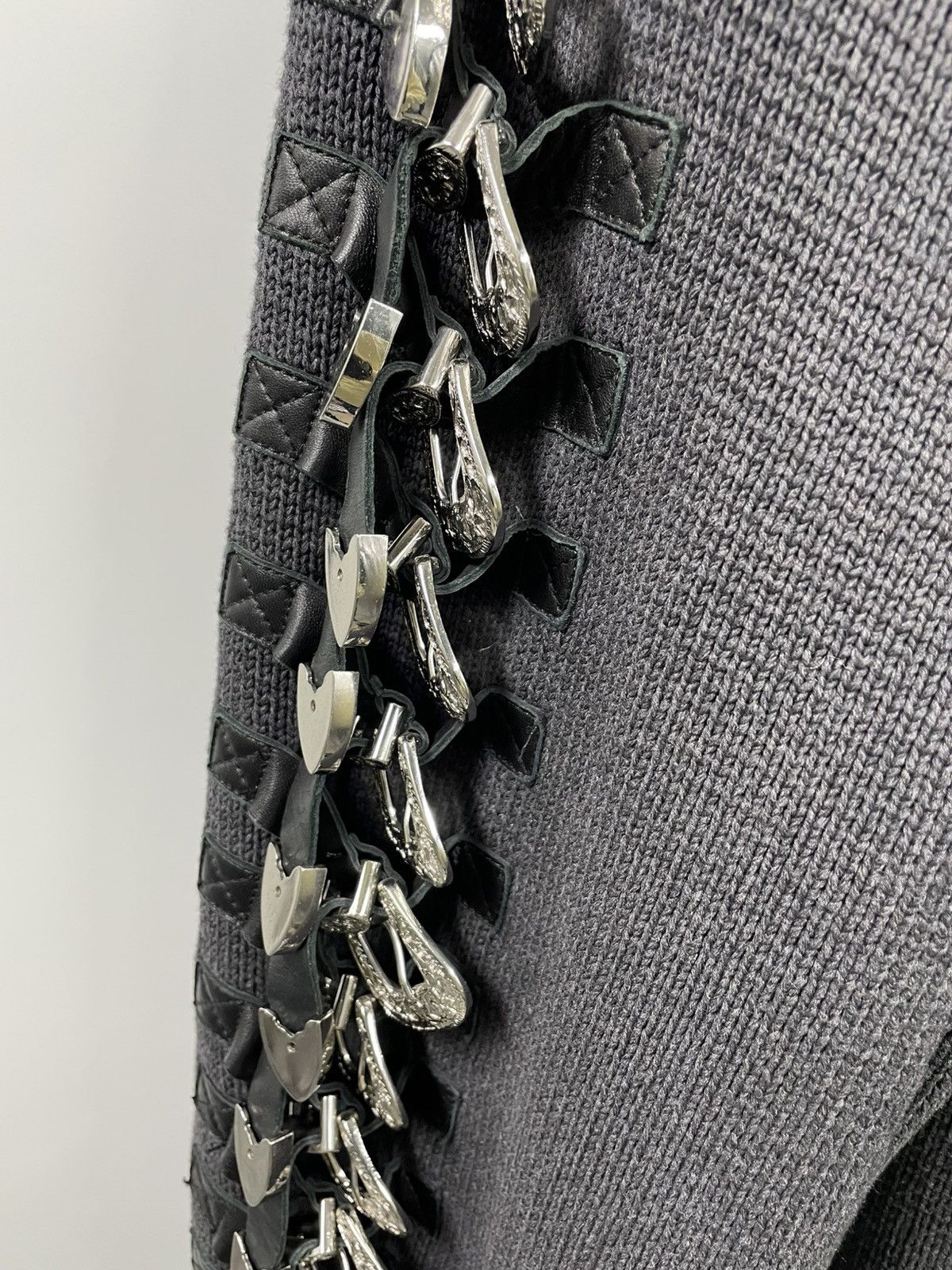 Dsquared2 DSQUARED2 SS18 Buckle Knitted Grey Oversized Cardigan M Size US M / EU 48-50 / 2 - 9 Thumbnail