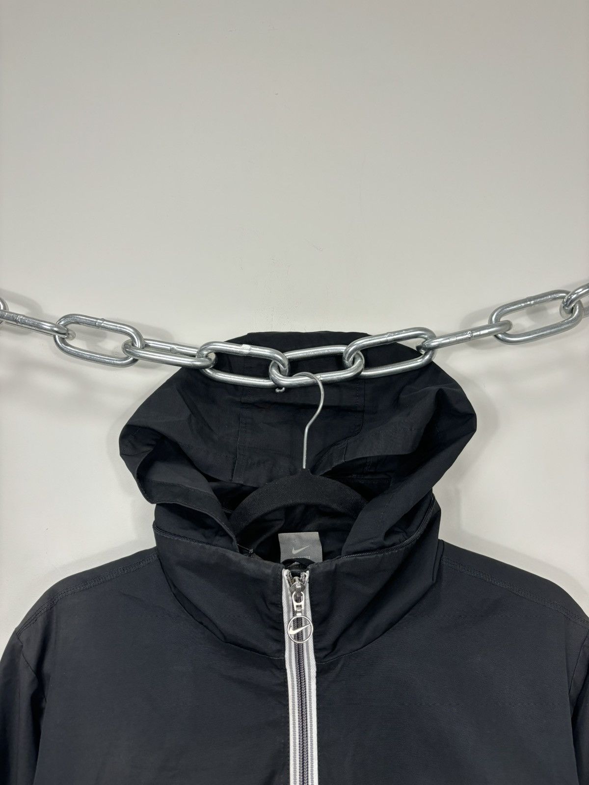Nike Vintage Nike Y2K Women’s Black Swoosh Hype Jacket Size M / US 6-8 / IT 42-44 - 6 Thumbnail
