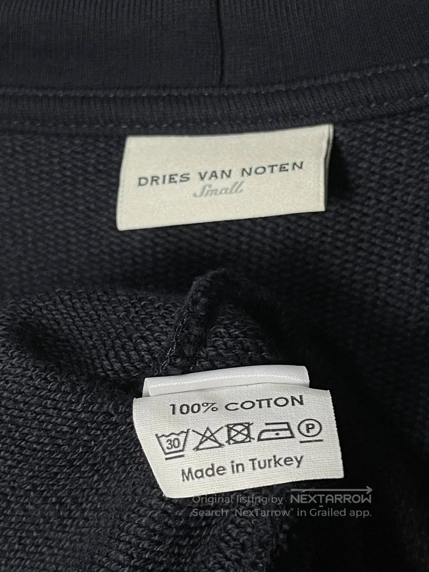 Dries Van Noten Dries Van Noten Black Zip Sweatshirt Jacket. Size S / US 4 / IT 40 - 6 Thumbnail