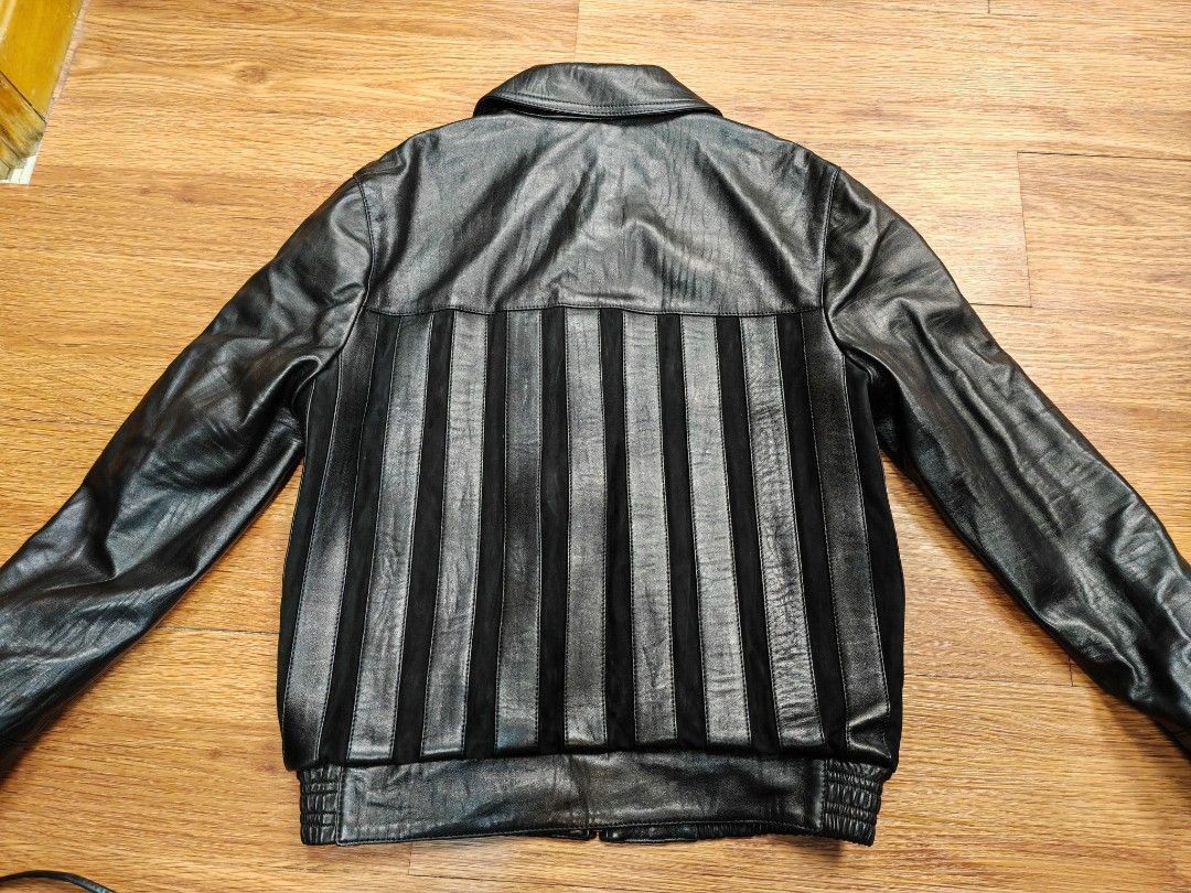 Saint Laurent Paris Saint Laurent Paris Suede Striped Jacket Size US S / EU 44-46 / 1 - 1 Thumbnail