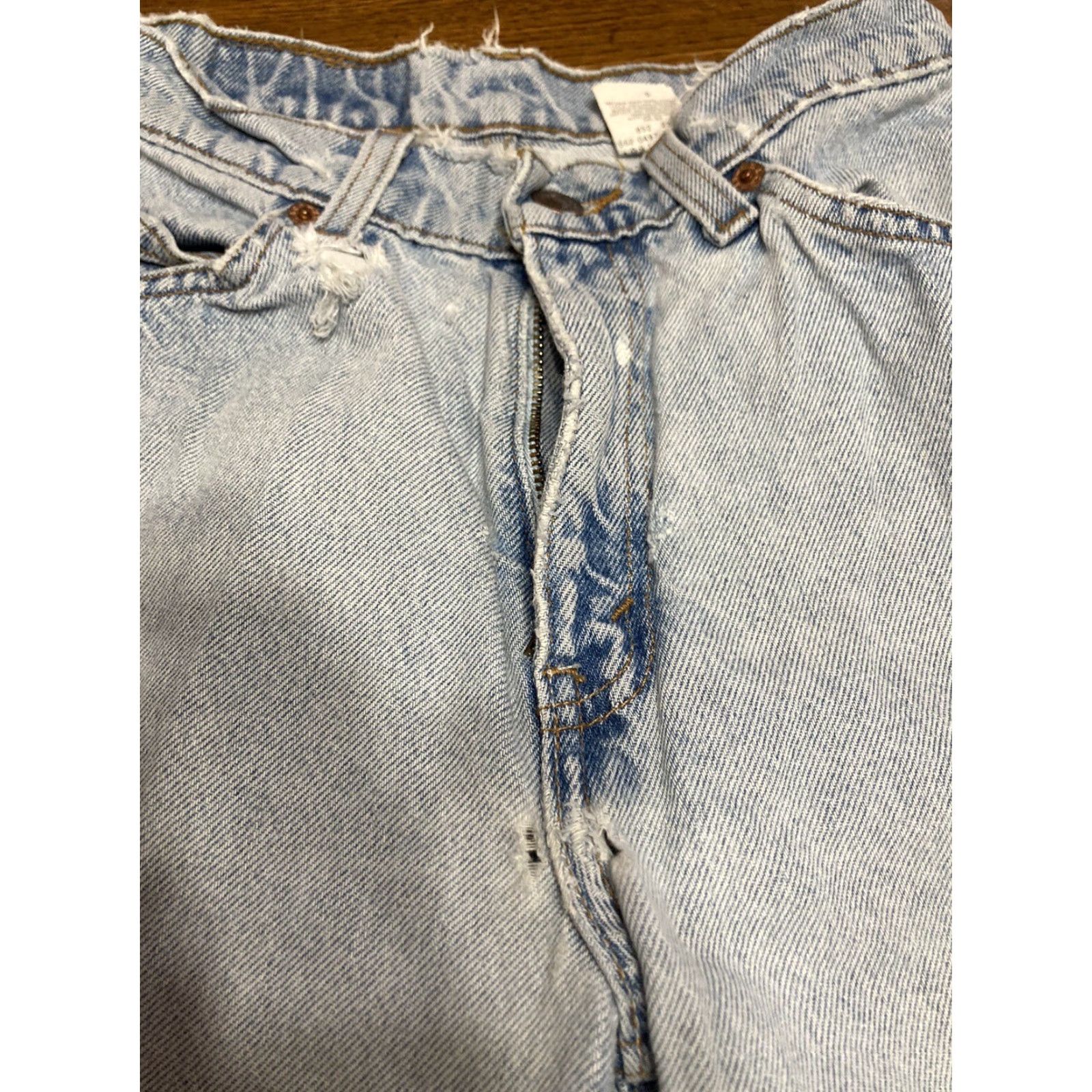 Levi's VINTAGE Levis 912 Slim Tapered Jeans Juniors Orange Tab Size 3 Casual Cotton Mens Girls Womens No, actual Size 26" / US 2 / IT 38 - 6 Thumbnail