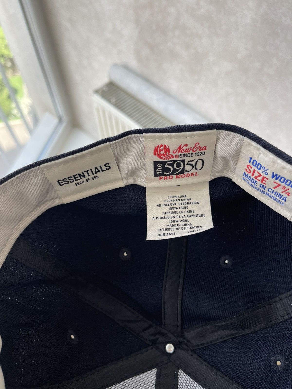 7 3/4 New Era Fear of God Essentials Fitted Cap 59FIFTY