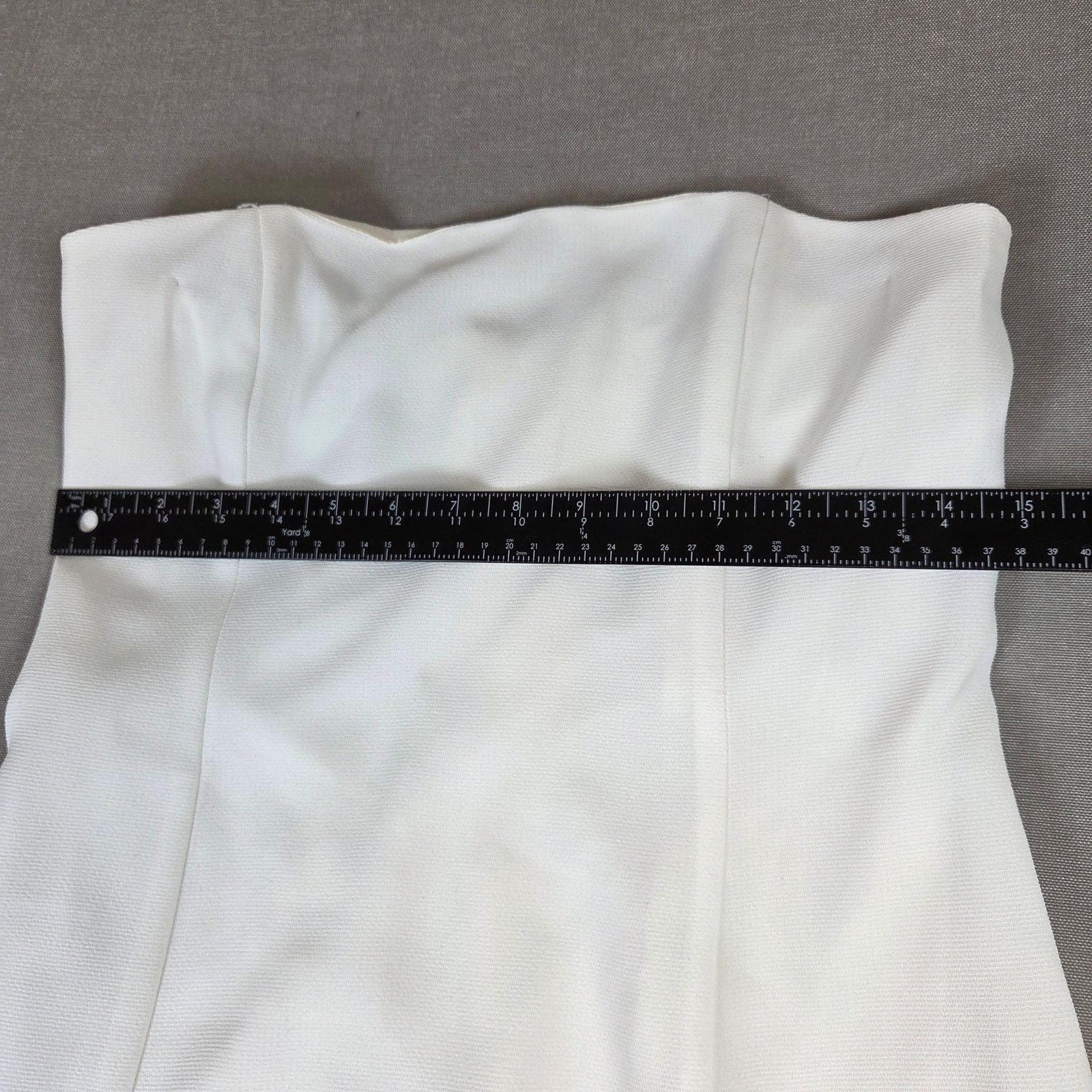 Vintage Hugo Buscati White Strapless Mini Dress Size 10 Size L / US 10 / IT 46 - 23 Thumbnail