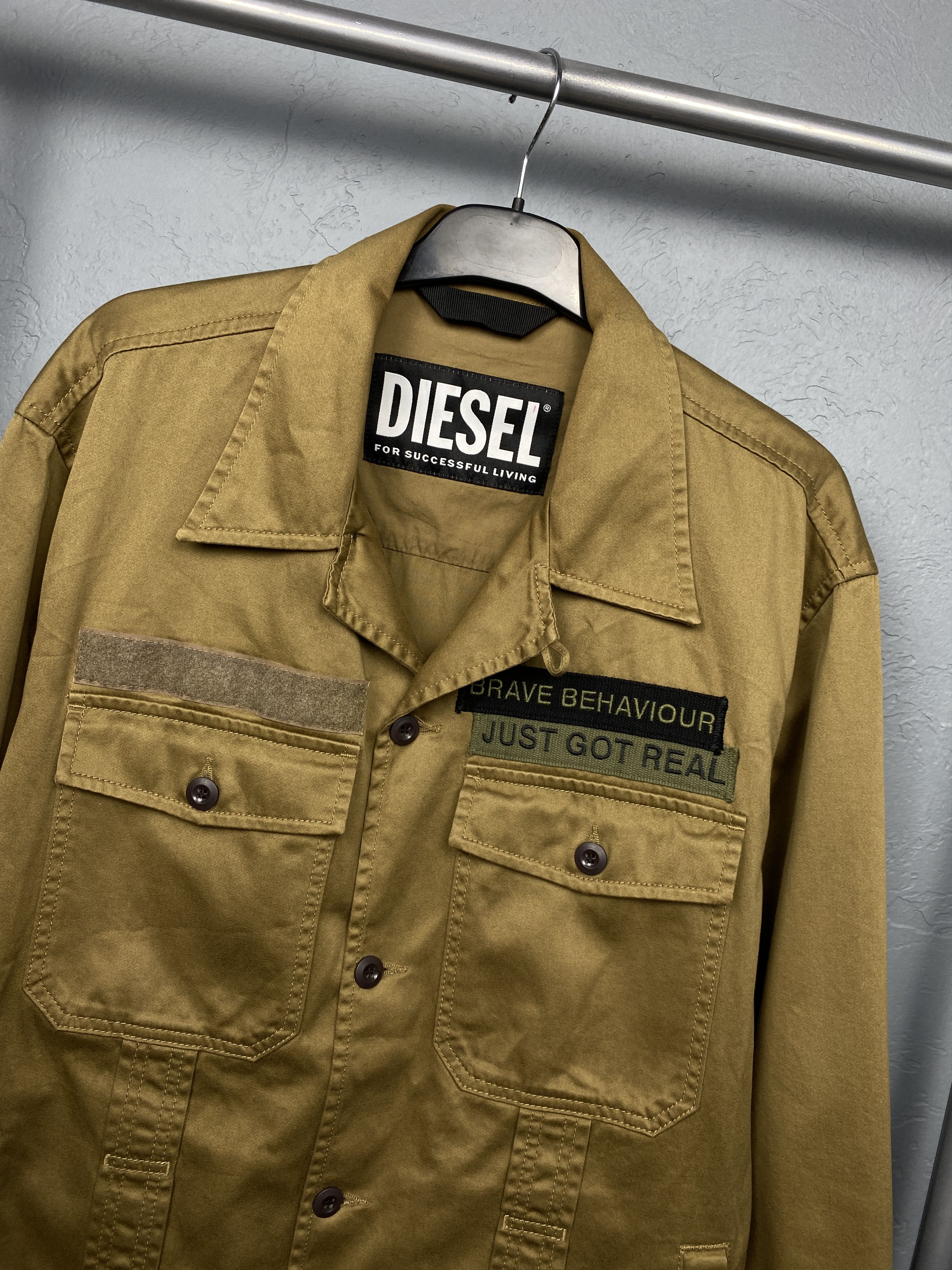 Diesel Diesel Vintage Mens Overshirt Jacket Size US XL / EU 56 / 4 - 2 Thumbnail