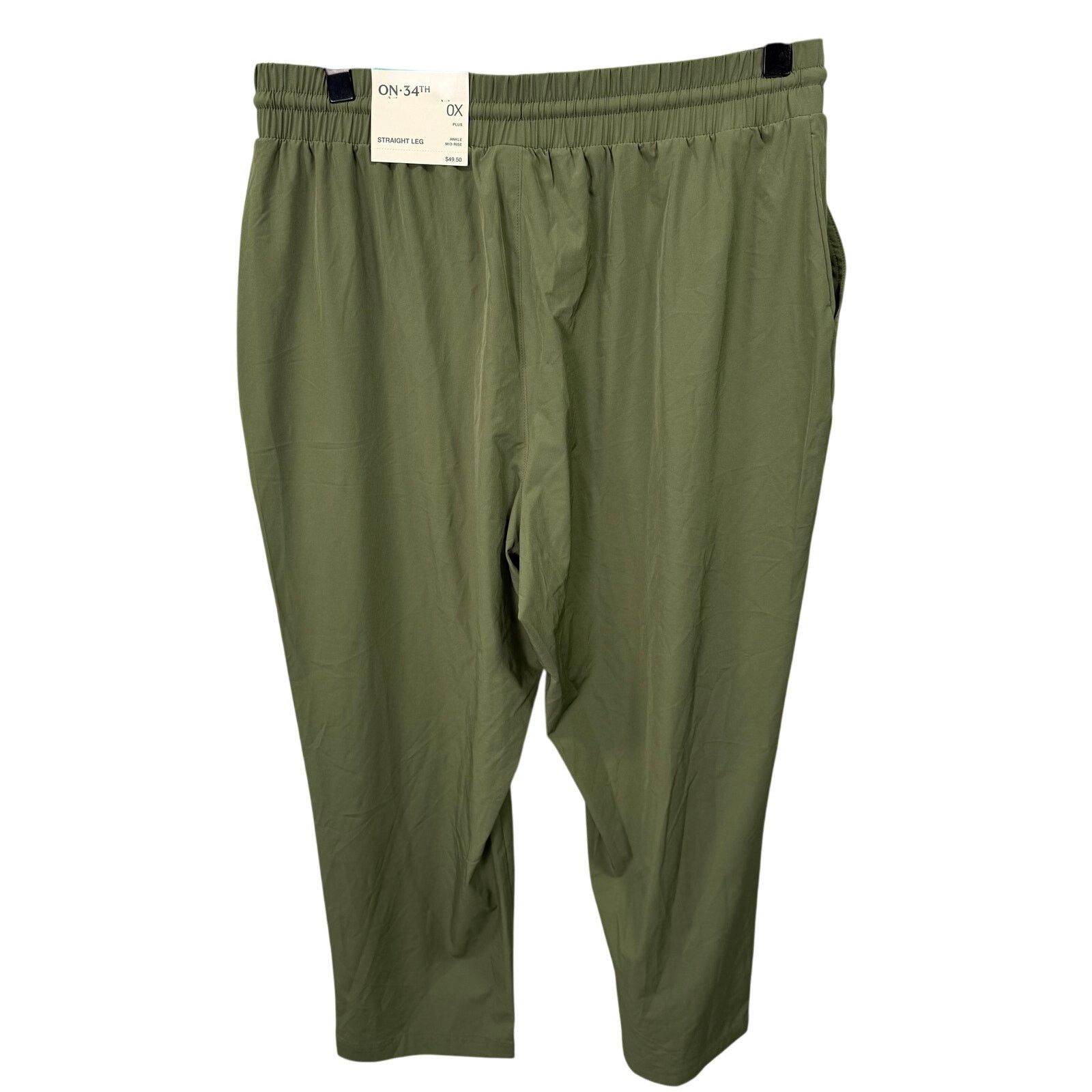 Macys On 34th Macys Plus Pants Crop Tech sz 0X NEW #G593 Size 39" - 5 Thumbnail