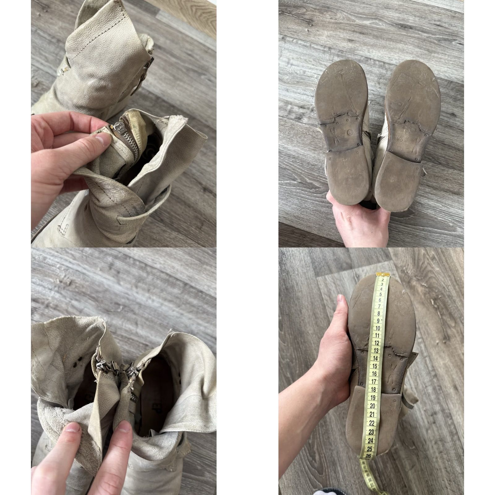 A.S.98 VINTAGE A.S.98 Airsteps Boots Western Leather Straps 90s Woomens Beige Womens 7 Boot Size US 7 / IT 37 - 9 Thumbnail
