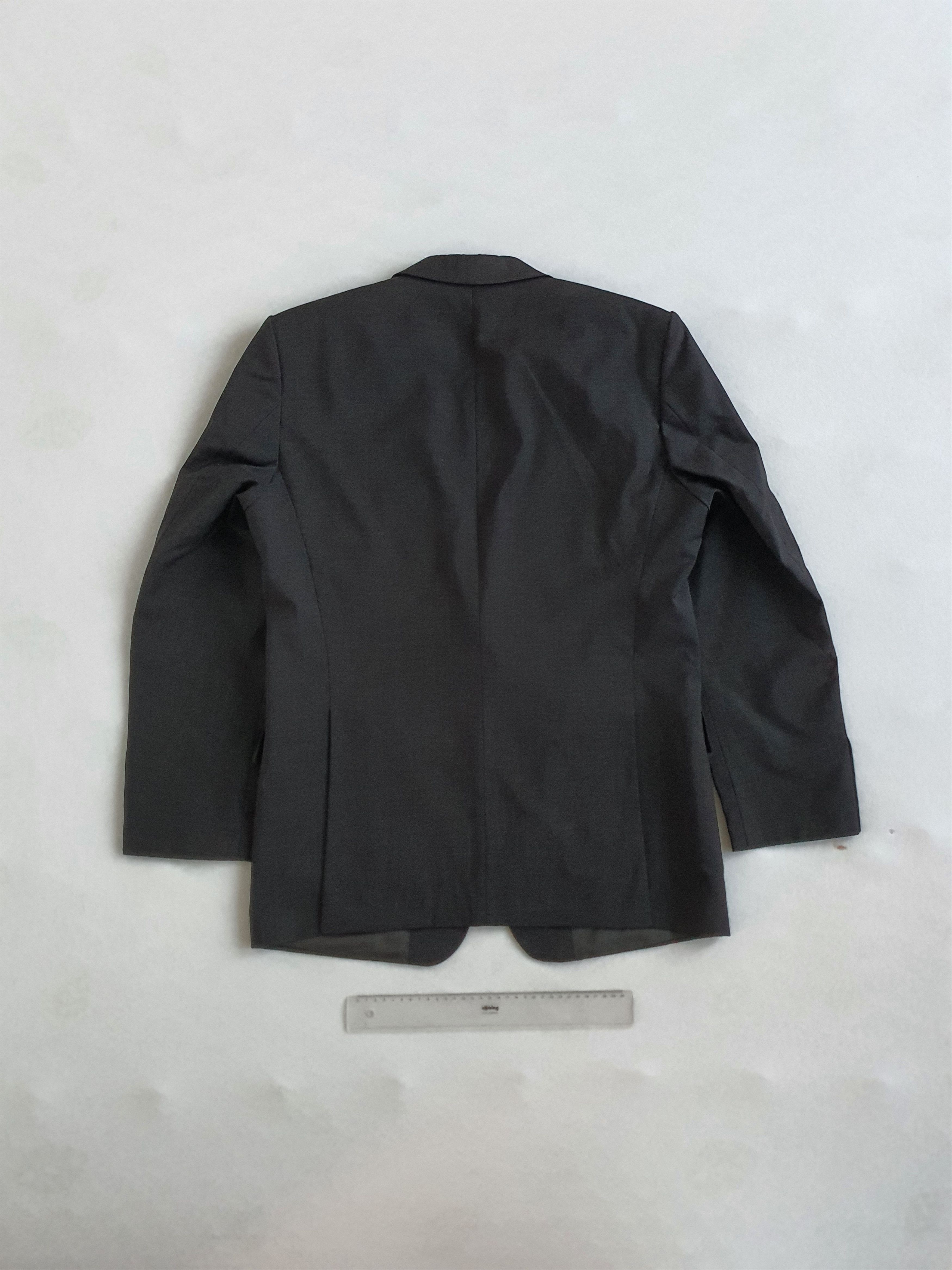 Baldessarini Men's Blazer Suit Jacket - Gray (Sharkskin Weave) - Sz EU 50 Size 40R - 2 Thumbnail