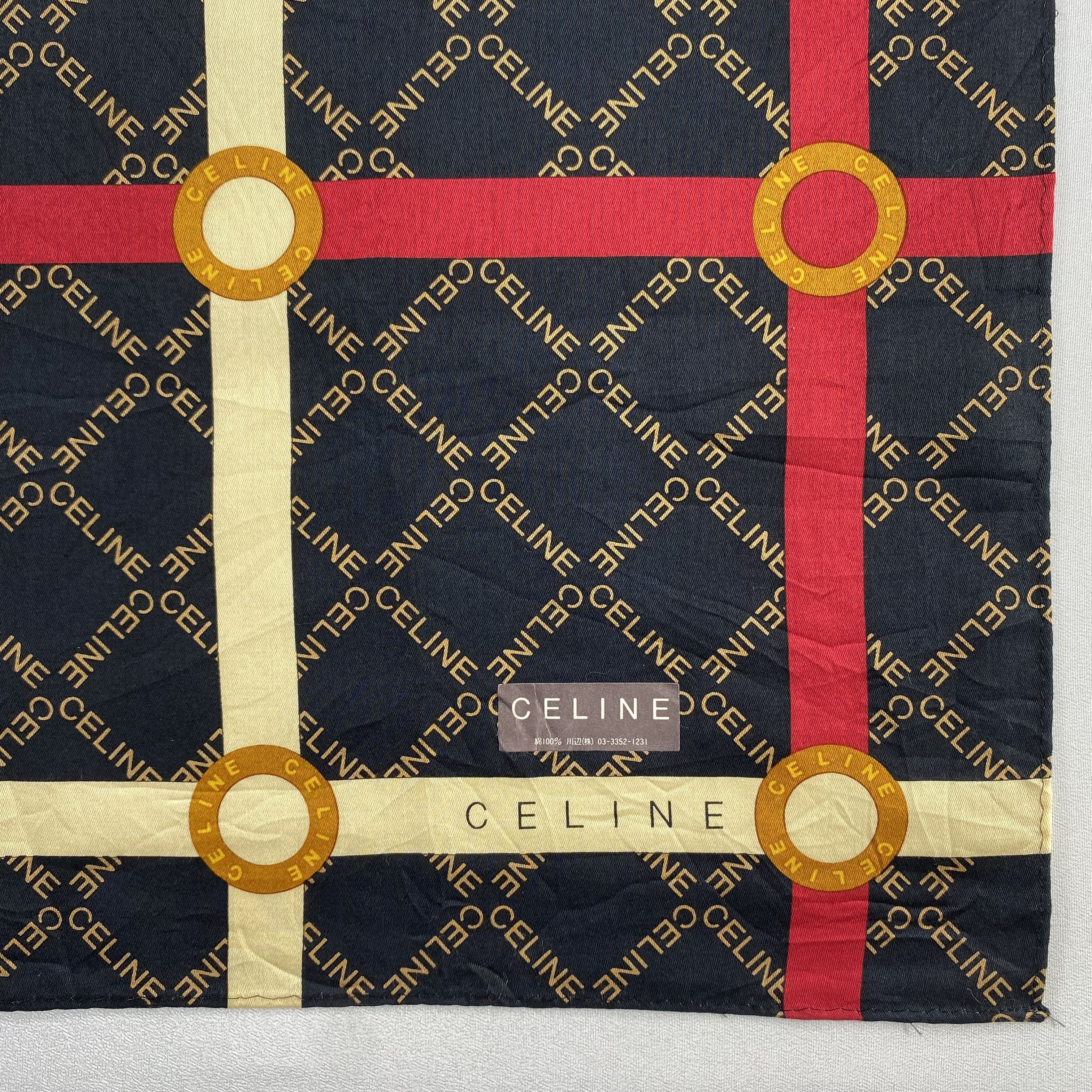 Celine × Vintage Celine Bandana/ Handkerchief / Neckerchief-P1777 Size ONE SIZE - 3 Thumbnail