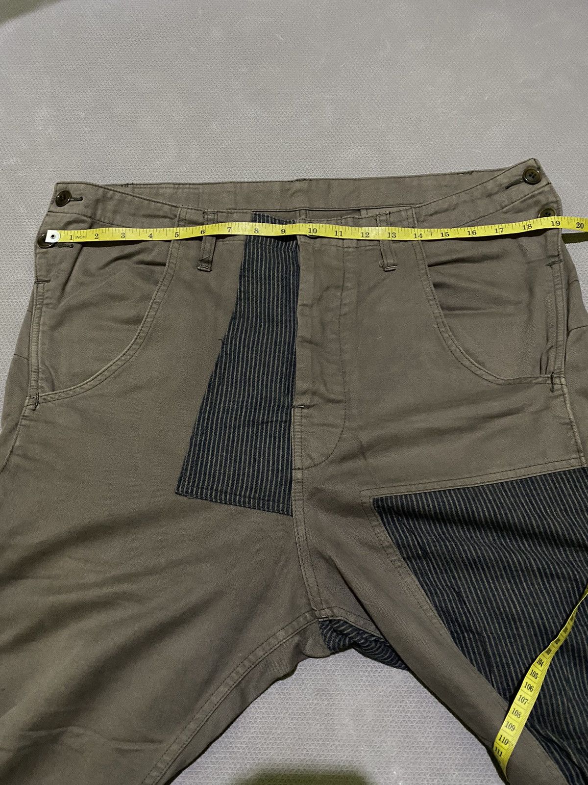 CABANE de ZUCCa × Issey Miyake × Japanese Brand Cabane de Zucca issey miyake Patchwork Pants Size US 34 / EU 50 - 10 Thumbnail