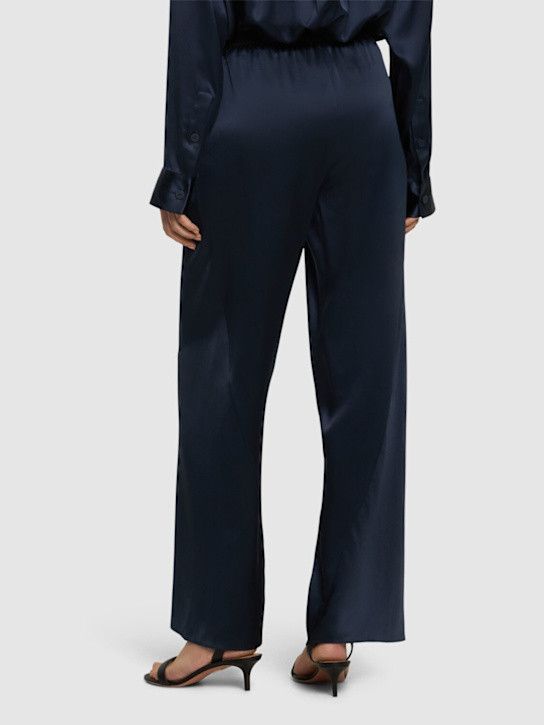 Christopher Esber o1mle1224 Silk Bias Trouser in Navy Size 26" / US 2 / IT 38 - 3 Thumbnail