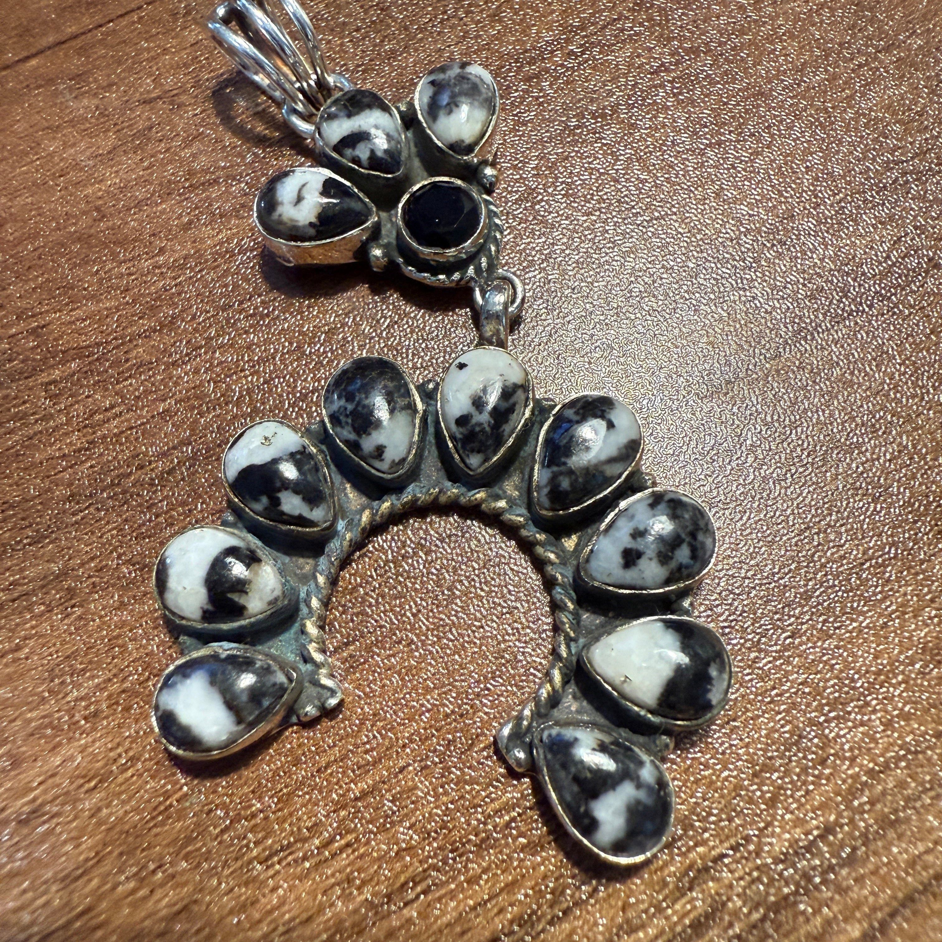 Other White Buffalo Turquoise Navajo Pendant In Sterling Silver Size ONE SIZE - 7 Thumbnail