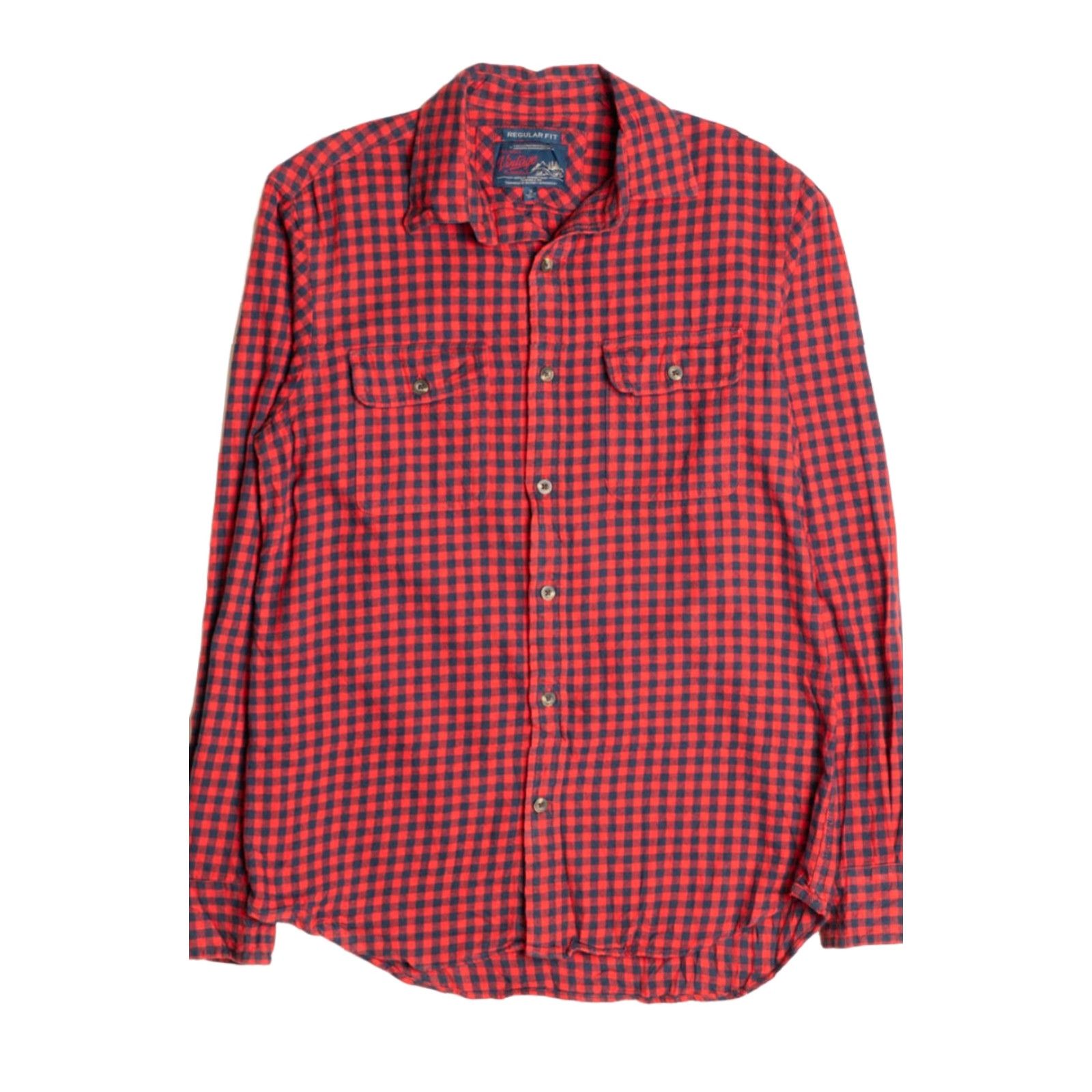 Old Navy VINTAGE Old Navy Shirt Small Red Flannel Check Plaid Button-Up Long Sleeve Mens Women None Size US S / EU 44-46 / 1 - 2 Thumbnail