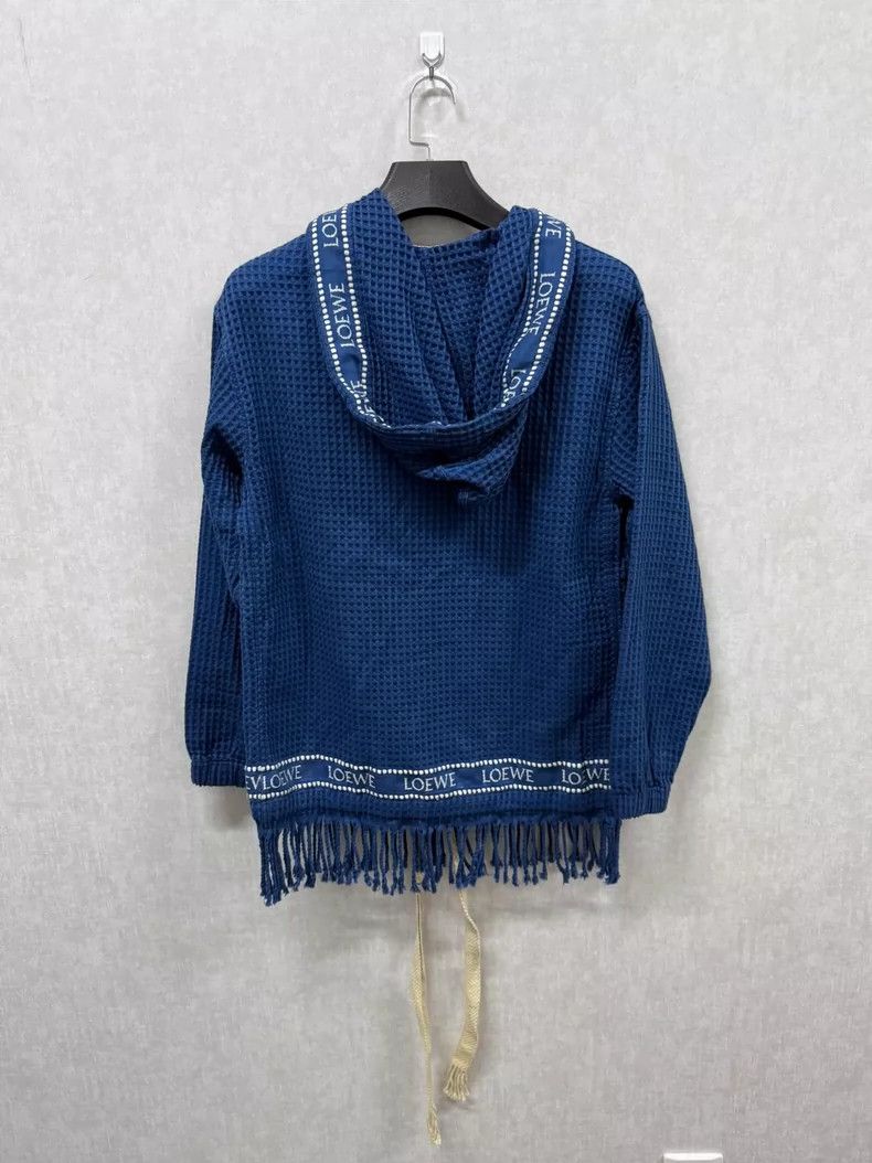 Loewe LOEWE size42 Blue lettering embroidered hooded tasselled kn Size US M / EU 48-50 / 2 - 3 Thumbnail