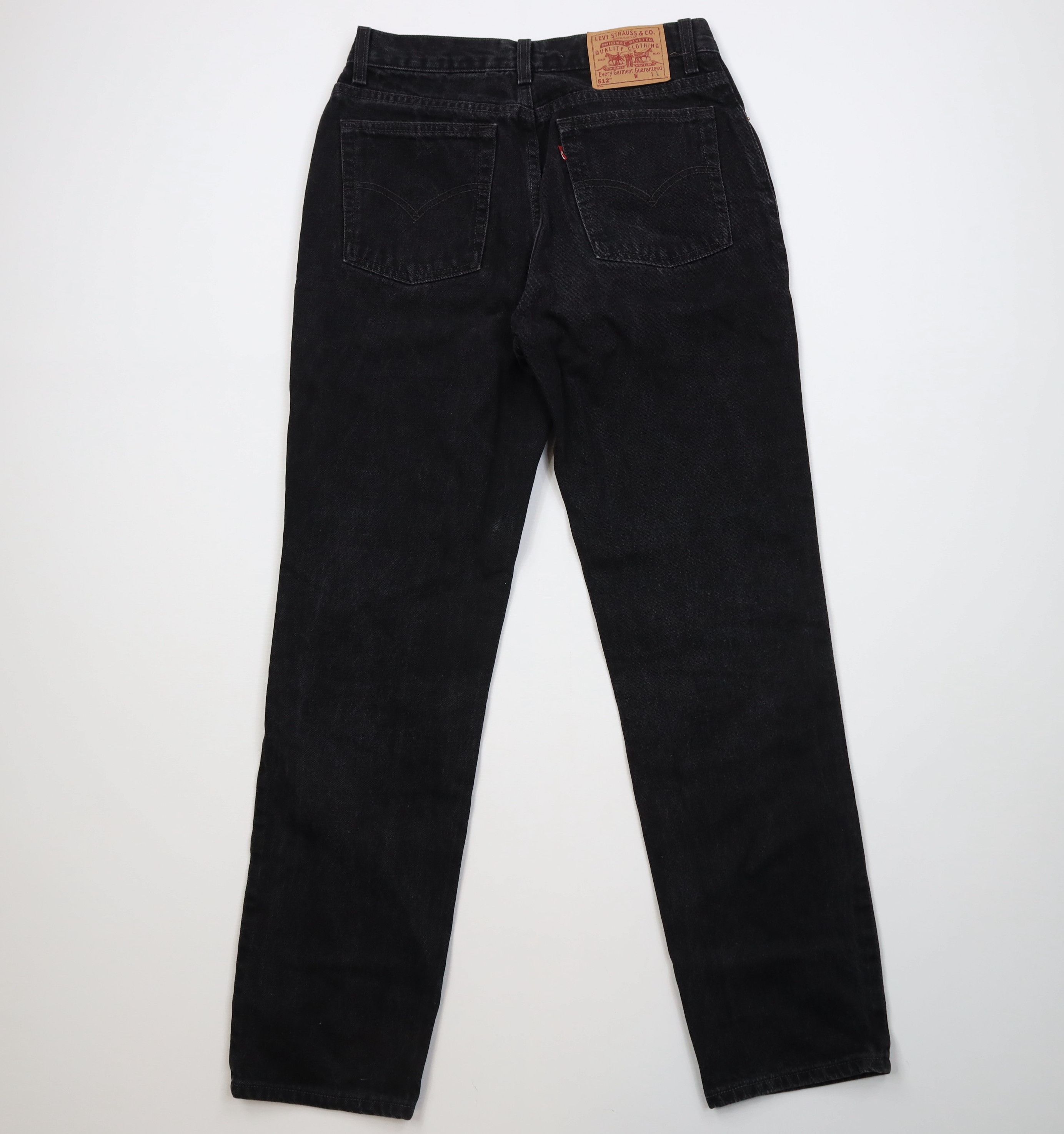 Levi's Vintage 90s Levis 512 Fit Straight Leg Denim Jeans Black USA Size US 29 - 9 Thumbnail