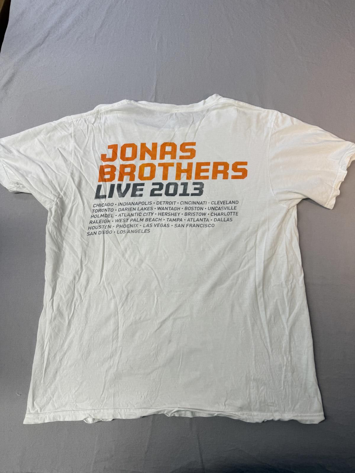 Designer Jonas Brothers T-shirt Live 2013 Tour Tee - L Size US L / EU 52-54 / 3 - 2 Thumbnail