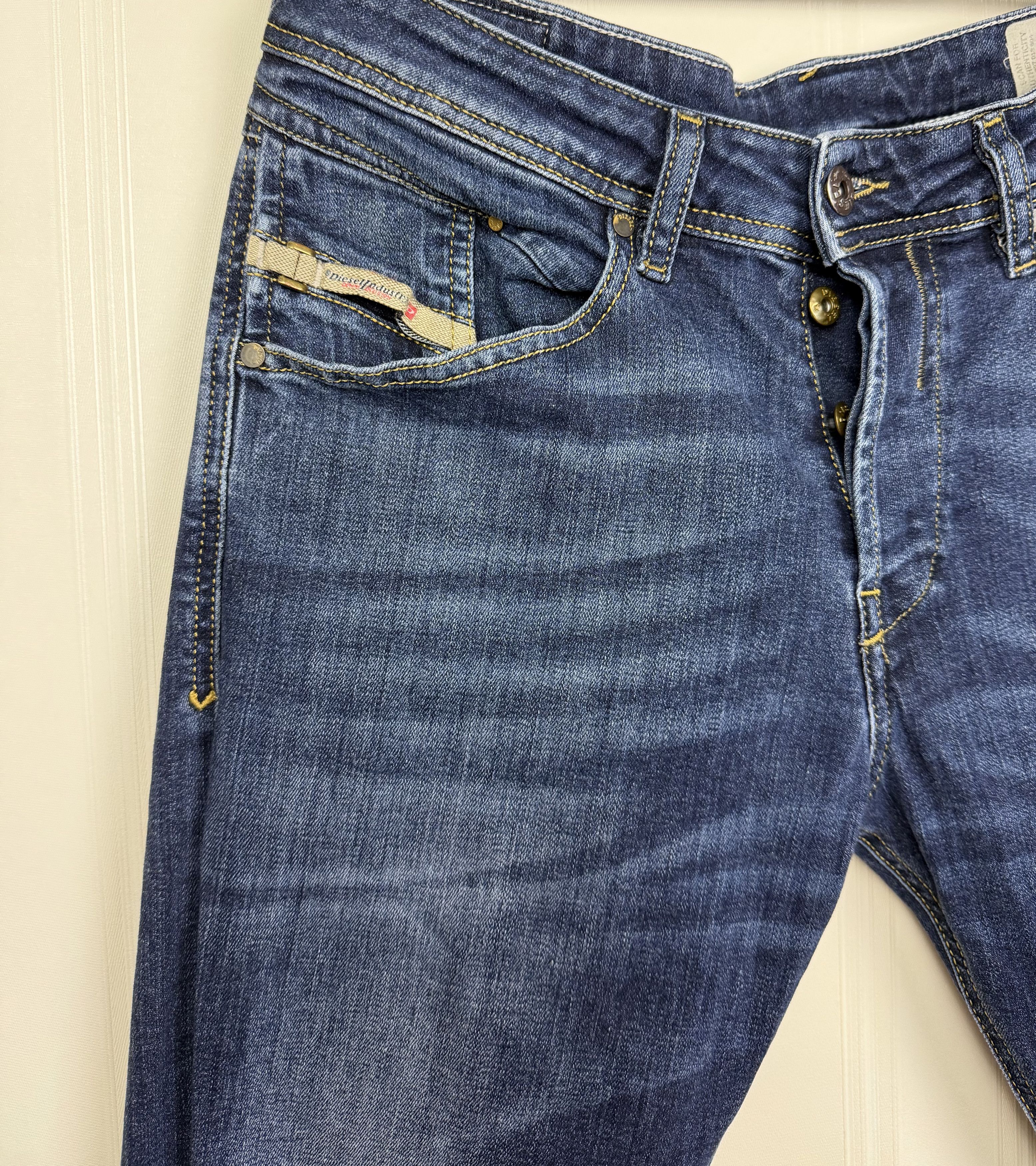 Diesel Diesel Belther Blue Jeans W30 Regular Tapered Size US 30 / EU 46 - 3 Thumbnail