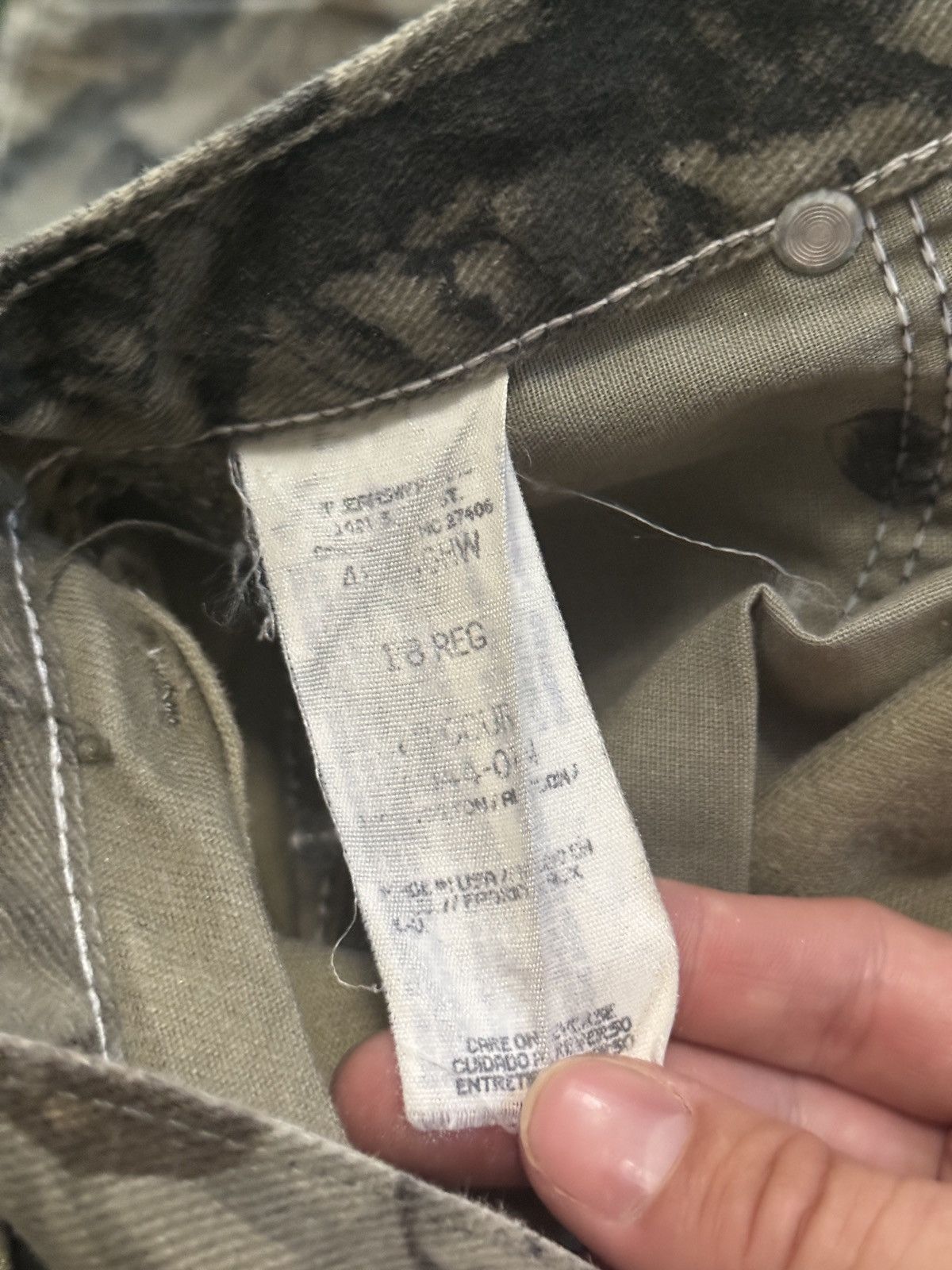 Realtree Vintage 90s Realtree Hardwoods 20-200 Camo Wrangler Pants Size US 28 / EU 44 - 3 Thumbnail