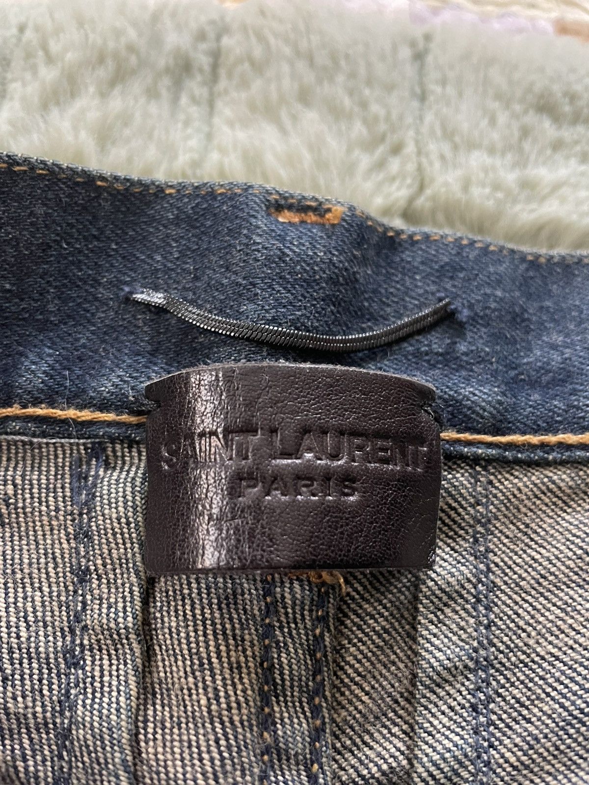 Yves Saint Laurent YSL D02 M/SK- LW denim jeans (about $850 retail) Size US 31 - 1 Thumbnail