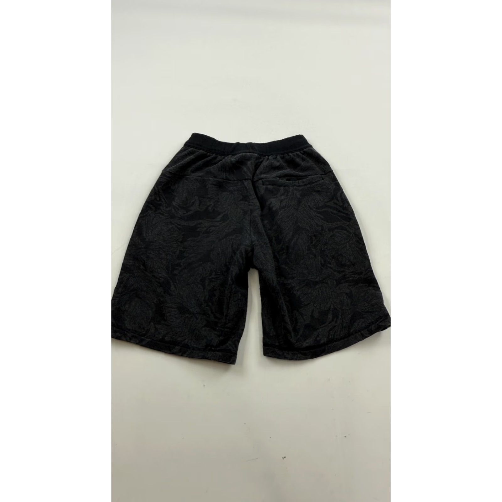 Adidas Adidas Shorts Mens Medium Black Gray Floral Pattern Drawstring Athletic Gym Size US 31 - 4 Thumbnail