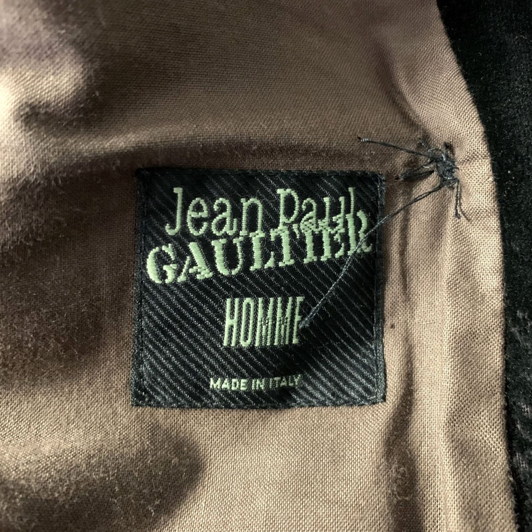 Jean Paul Gaultier JEAN PAUL GAULTIER Sport Coat 38 Black Burgundy Devore Velvet Mens Size US 38 / EU 54 - 5 Thumbnail