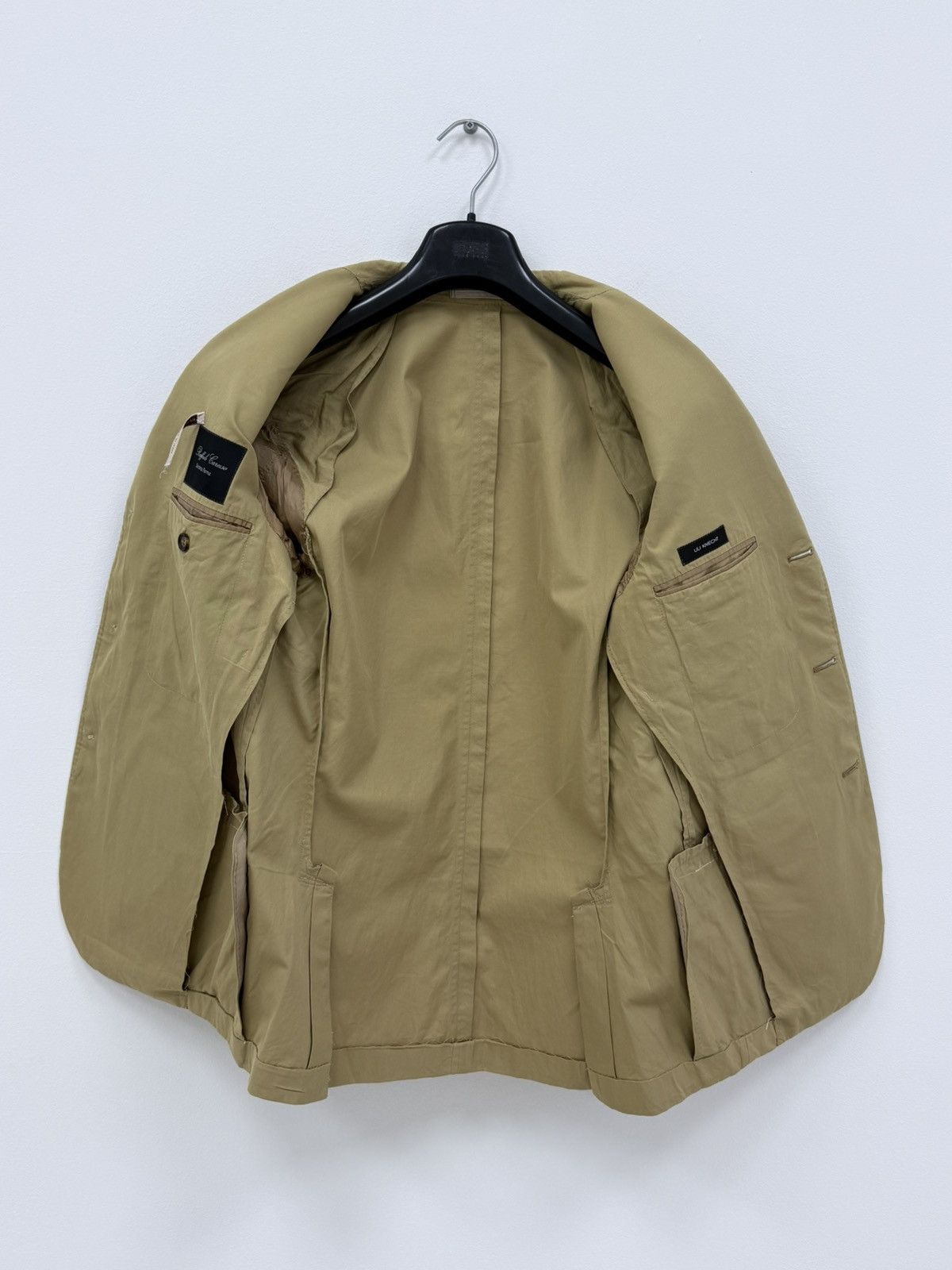 Caruso Raffaele Caruso Cotton Olive Khaki 2 Piece Suit Size EUR 48 Size 38R - 5 Thumbnail