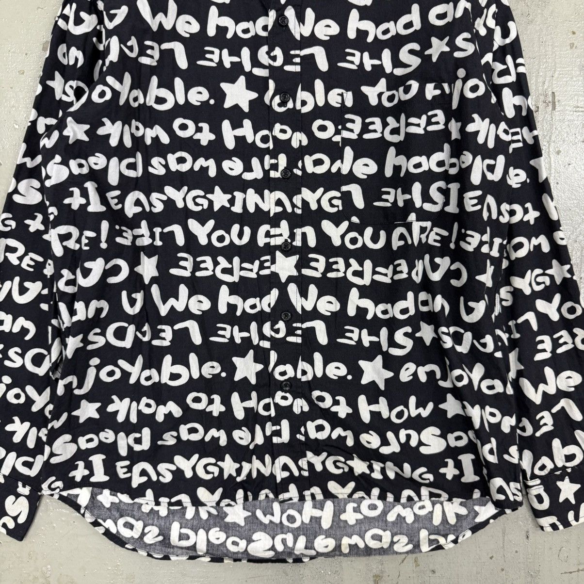Japanese Brand Omkoe CDG My Energy Comes From Freedom Style Shirt Size US M / EU 48-50 / 2 - 2 Thumbnail
