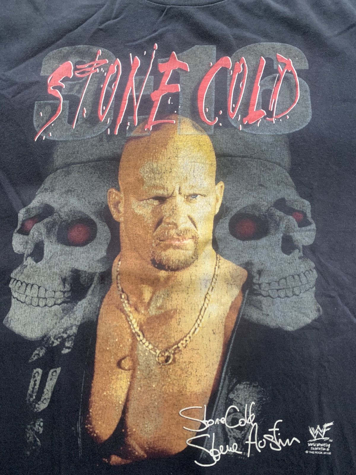 WWF Vintage WWE Stone Cold Size US XL / EU 56 / 4 - 4 Thumbnail