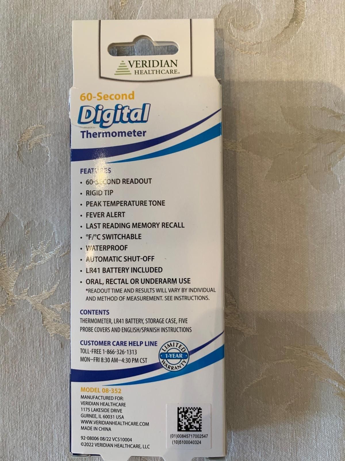 Other Veridian Healthcare 60-Second Digital Thermometer Size ONE SIZE - 2 Thumbnail