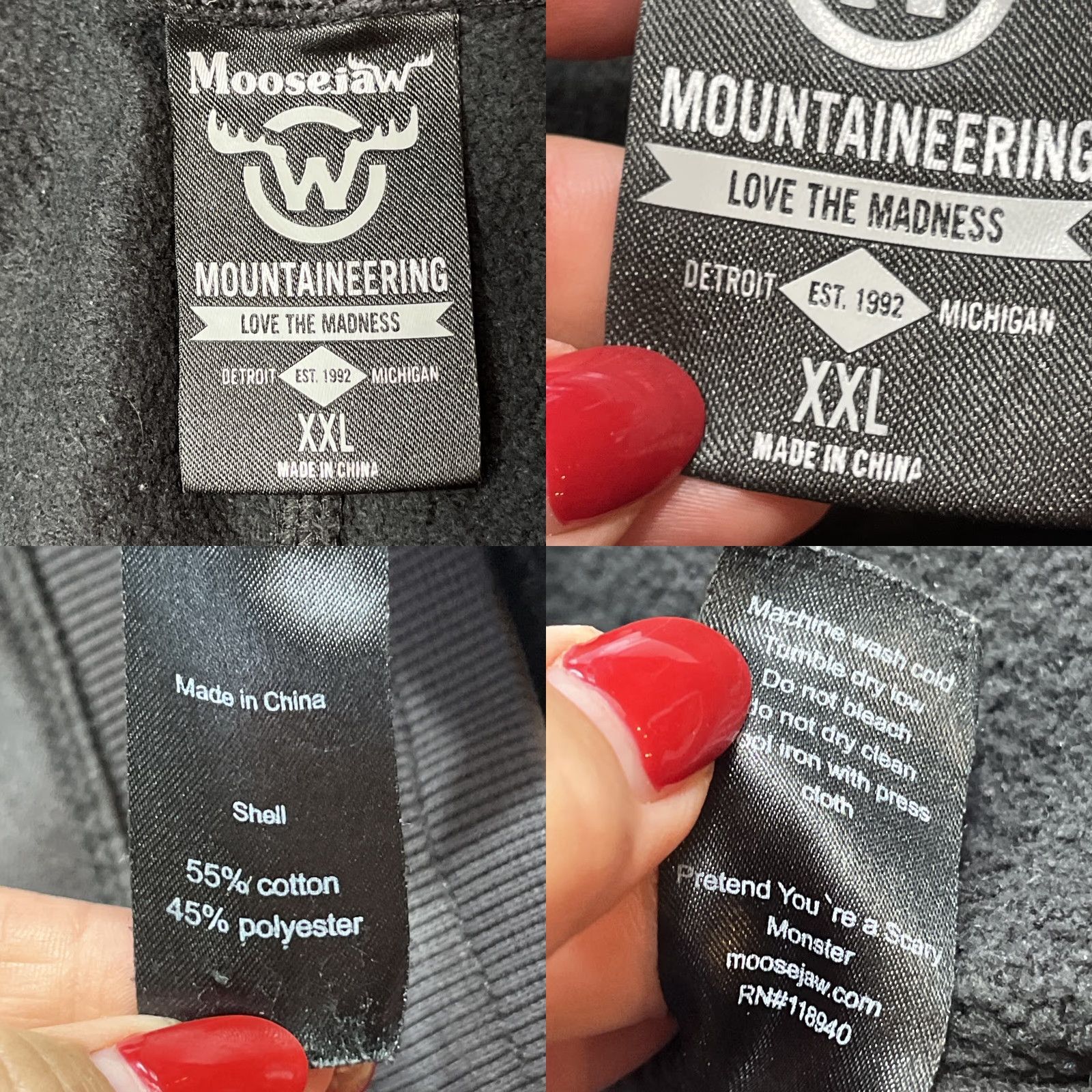 Vintage MOOSEJAW mountaineering JOGGERS GRAY Mens Drawstring Thick Cotton Pockets 2X Men Size US 39 - 8 Thumbnail