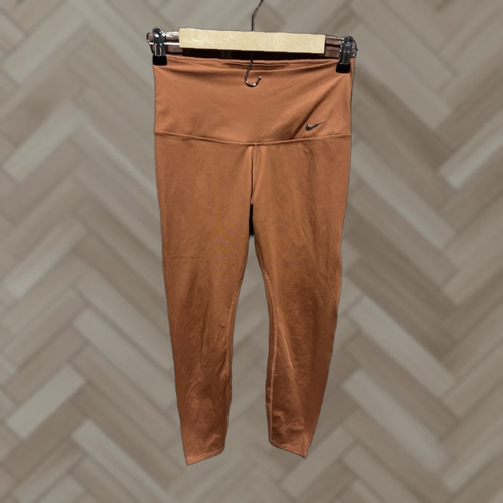 Nike Nike Leggings Womens Cropped Pull On Dri-Fit Orange Size Small M Size 32" / US 10 / IT 46 - 1 Thumbnail