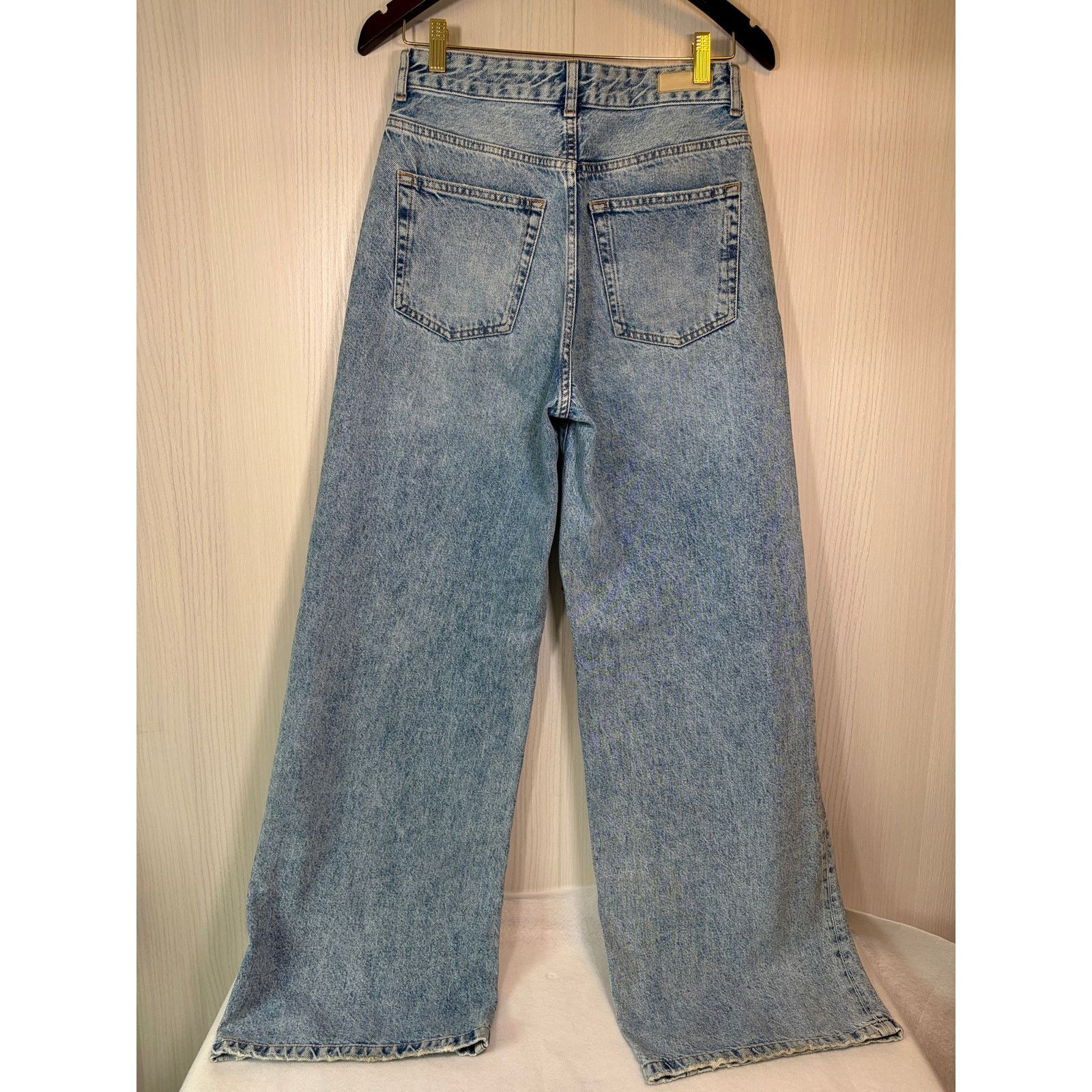 AG Jeans AG denim Deven high rise ultra wide leg 27 Size 27" / US 4 / IT 40 - 3 Thumbnail